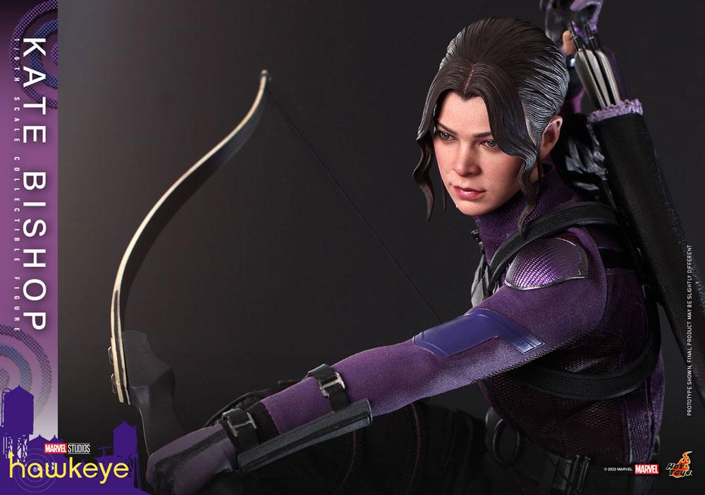 Hot Toys High - Quality 1:6 Scale Masterpiece Action Figure of Hawkeye's Kate Bishop, Measuring 28 cm