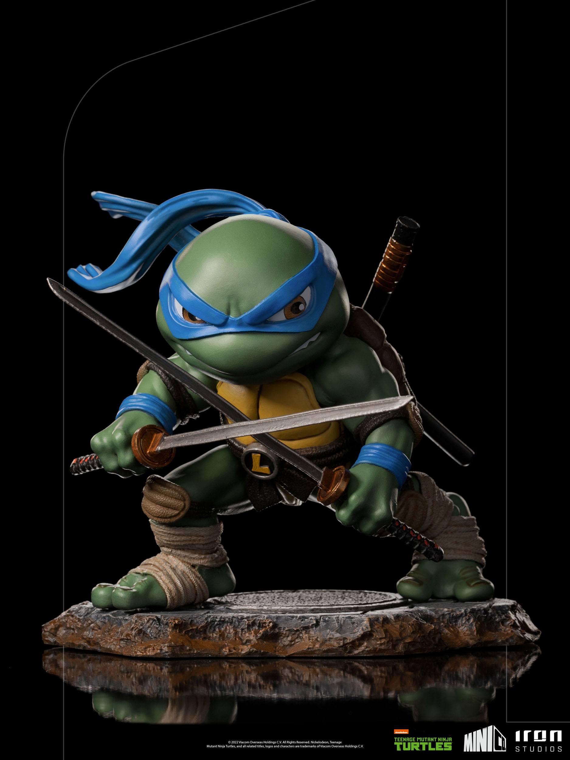 Iron Studios Mini Co. PVC Figure - Teenage Mutant Ninja Turtles' Brave Leader Leonardo