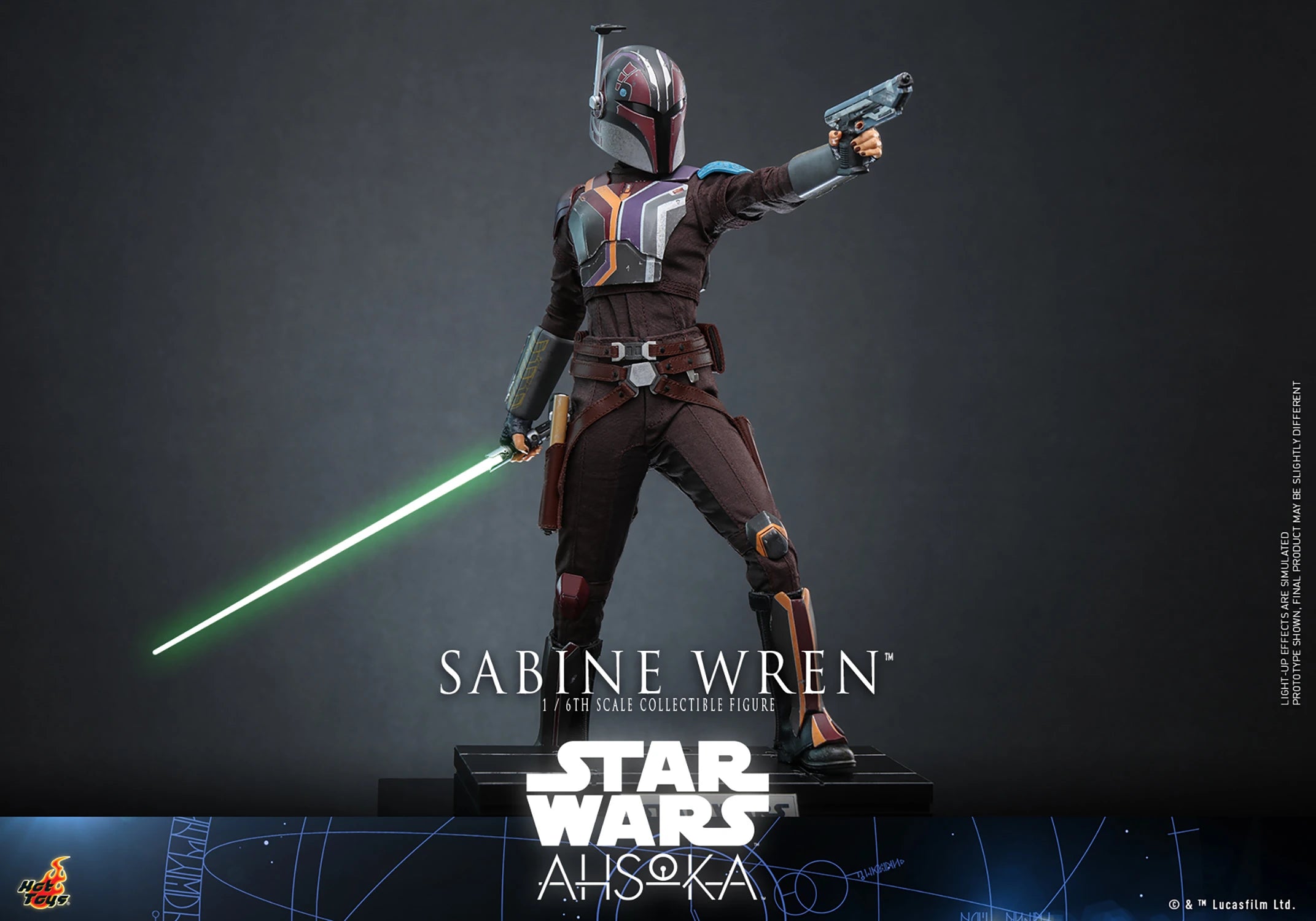 Hot Toys 1/6th Scale Collectible Figure of Sabine Wren from Star Wars Ahsoka Series