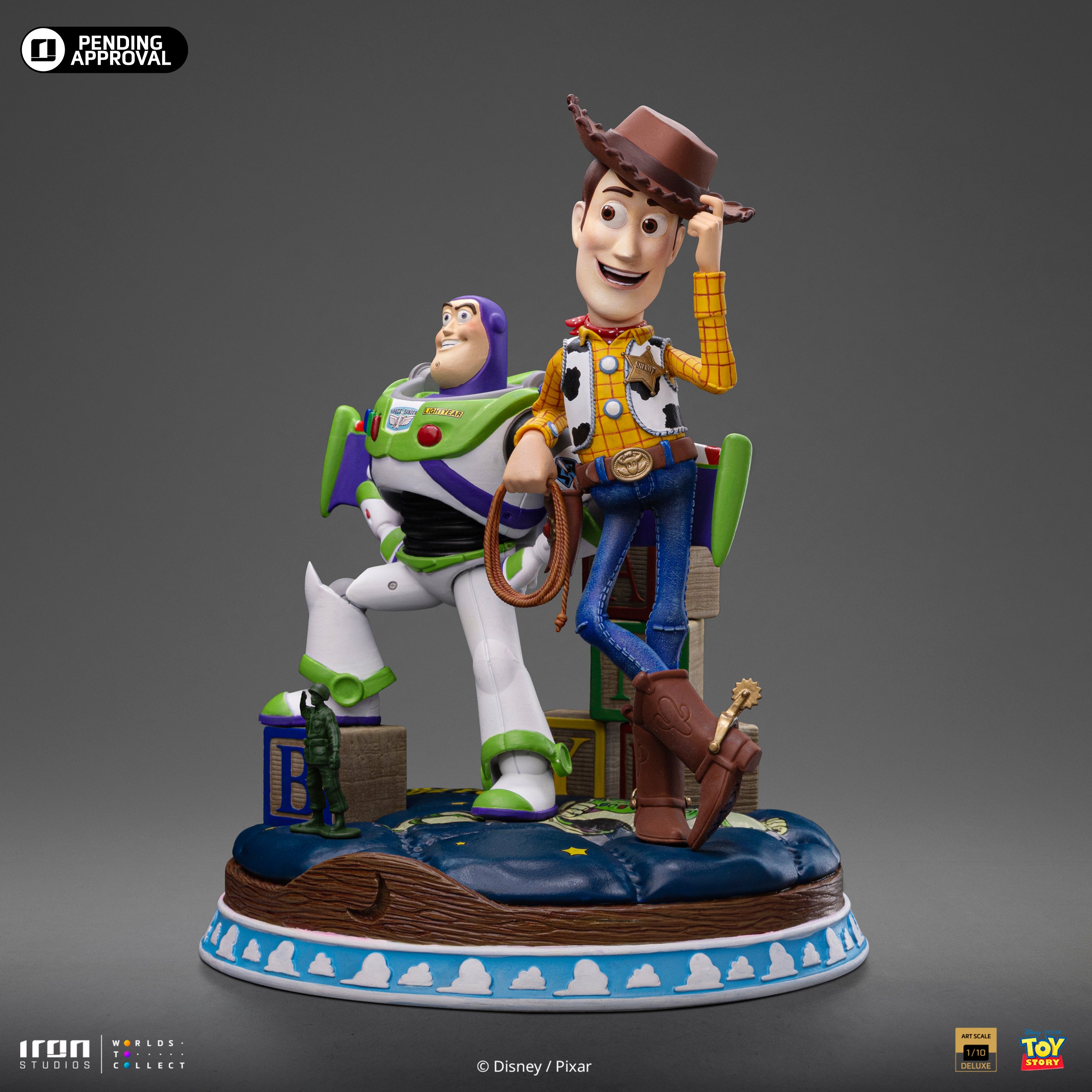 Iron Studios 1/10 Deluxe Limited Edition Toy Story Buzz & Woody Art Scale Statue