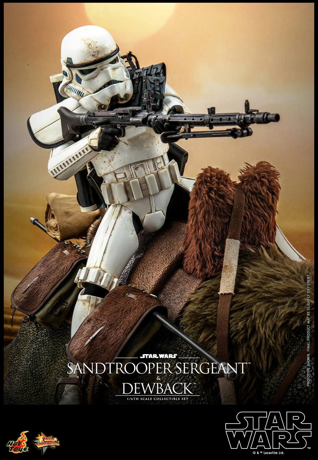 Hot Toys 1/6th Scale Star Wars A New Hope Sandtrooper Sergeant & Dewback Collectible Set