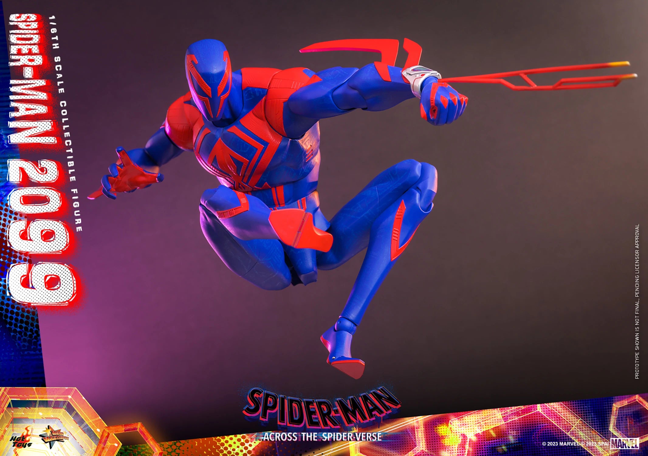 Hot Toys 1/6th Scale Futuristic Spider-Man 2099 Figure from Across The Spider-Verse