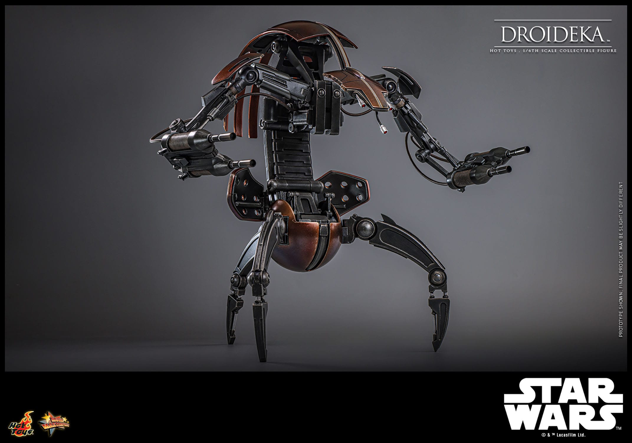 Hot Toys 1/6th Scale Star Wars The Phantom Menace Destructive Droideka Figure