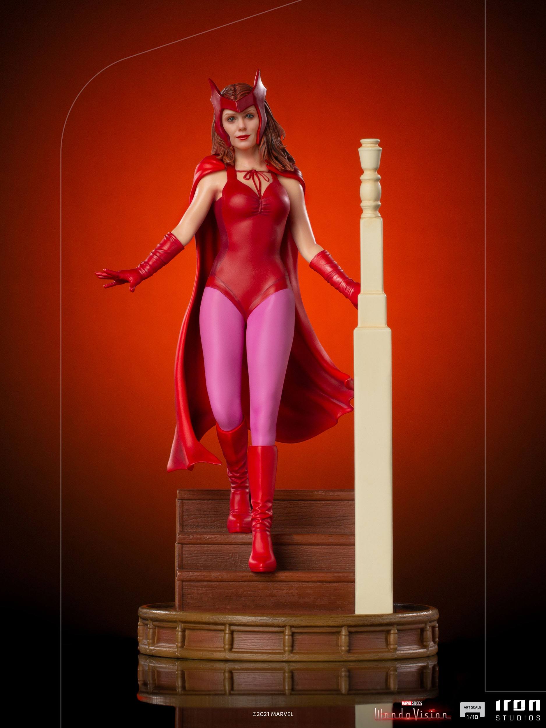 Iron Studios 1/10 Art Scale Collectible Statue of Wanda Maximoff in WandaVision - Halloween Version