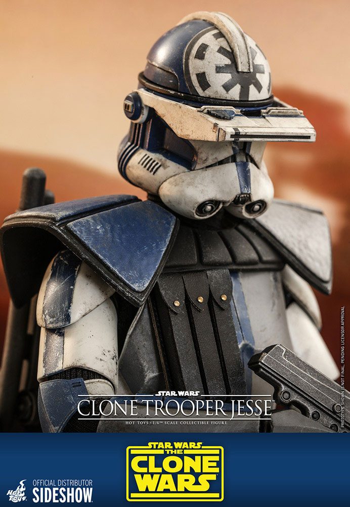 Hot Toys 1/6th Scale Star Wars Clone Wars Clone Trooper Jesse Collectible Figure
