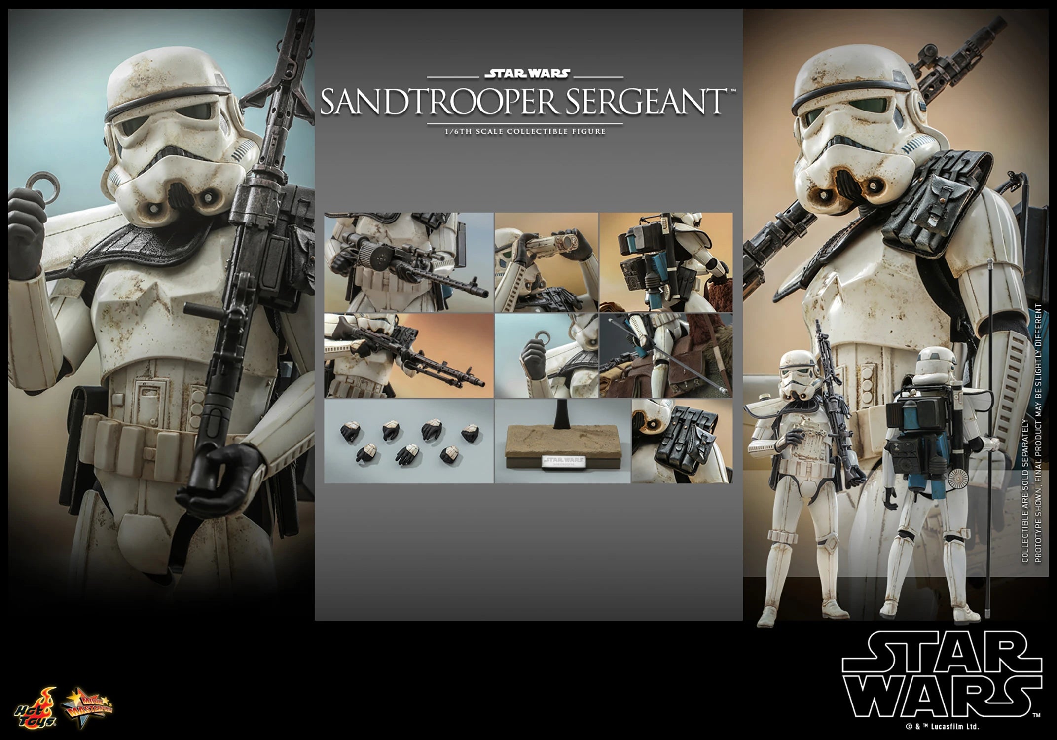 Hot Toys 1/6th Scale Star Wars A New Hope Sandtrooper Sergeant Collectible Figure
