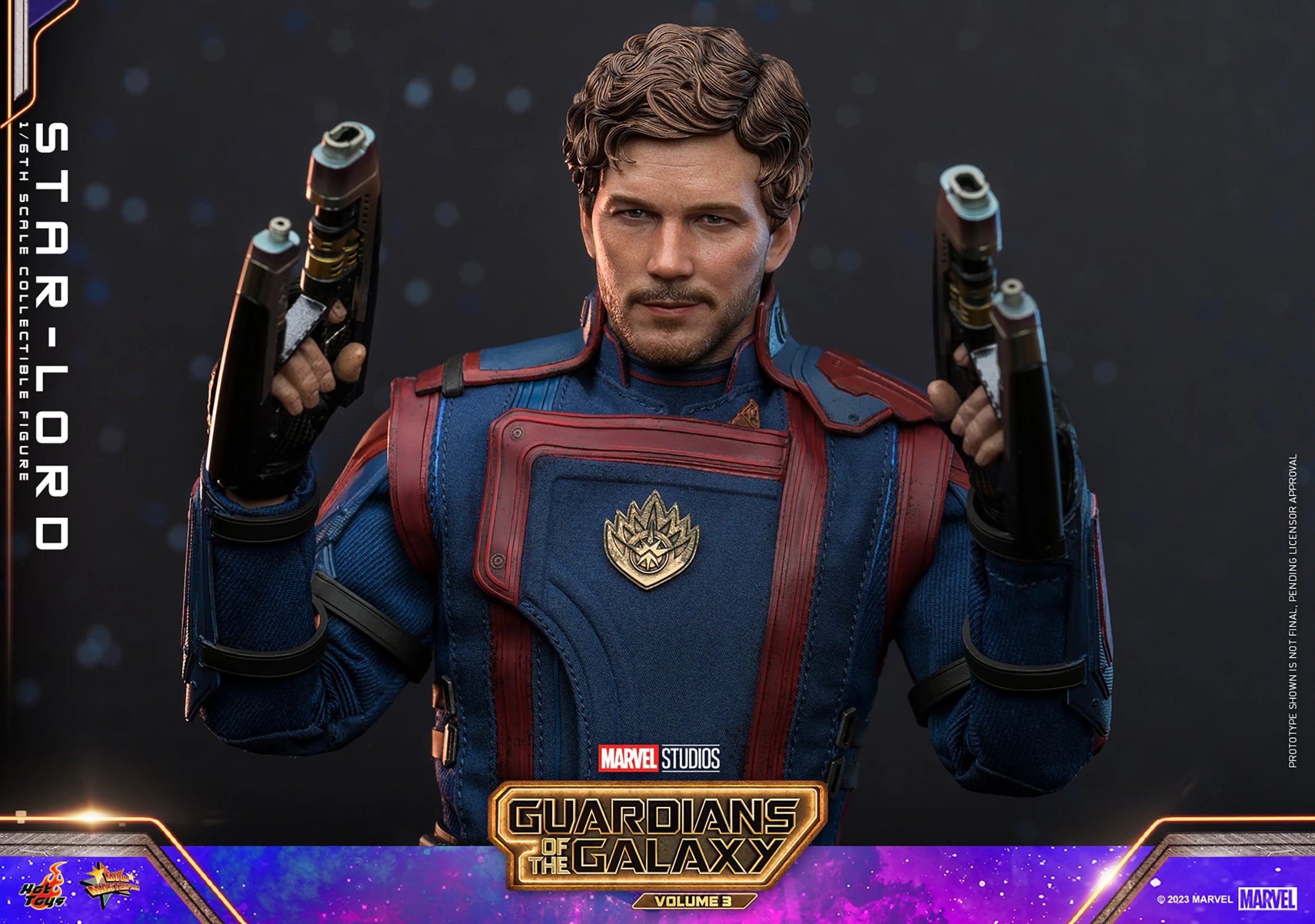 Hot Toys 1/6th Scale Collectible Figure of Star - Lord from Guardians of the Galaxy Vol. 3