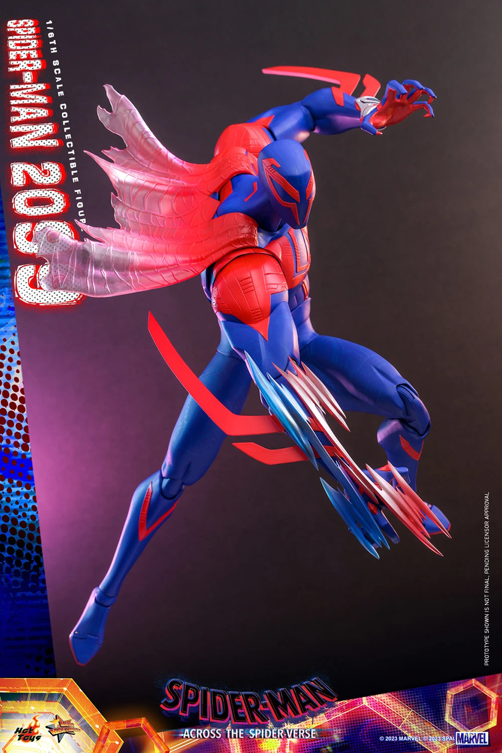 Hot Toys 1/6th Scale Futuristic Spider-Man 2099 Figure from Across The Spider-Verse