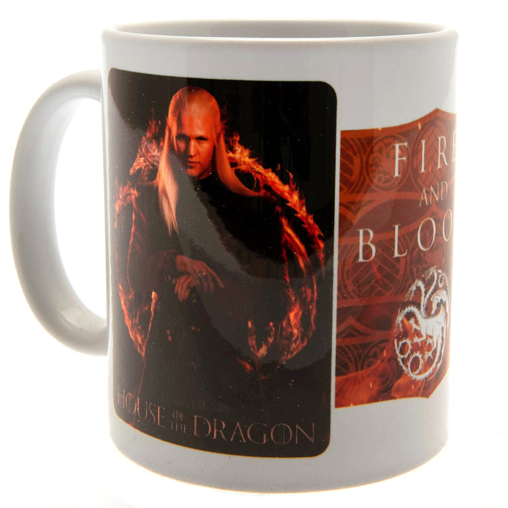 Fire And Blood Themed Ceramic Mug from House Of The Dragon