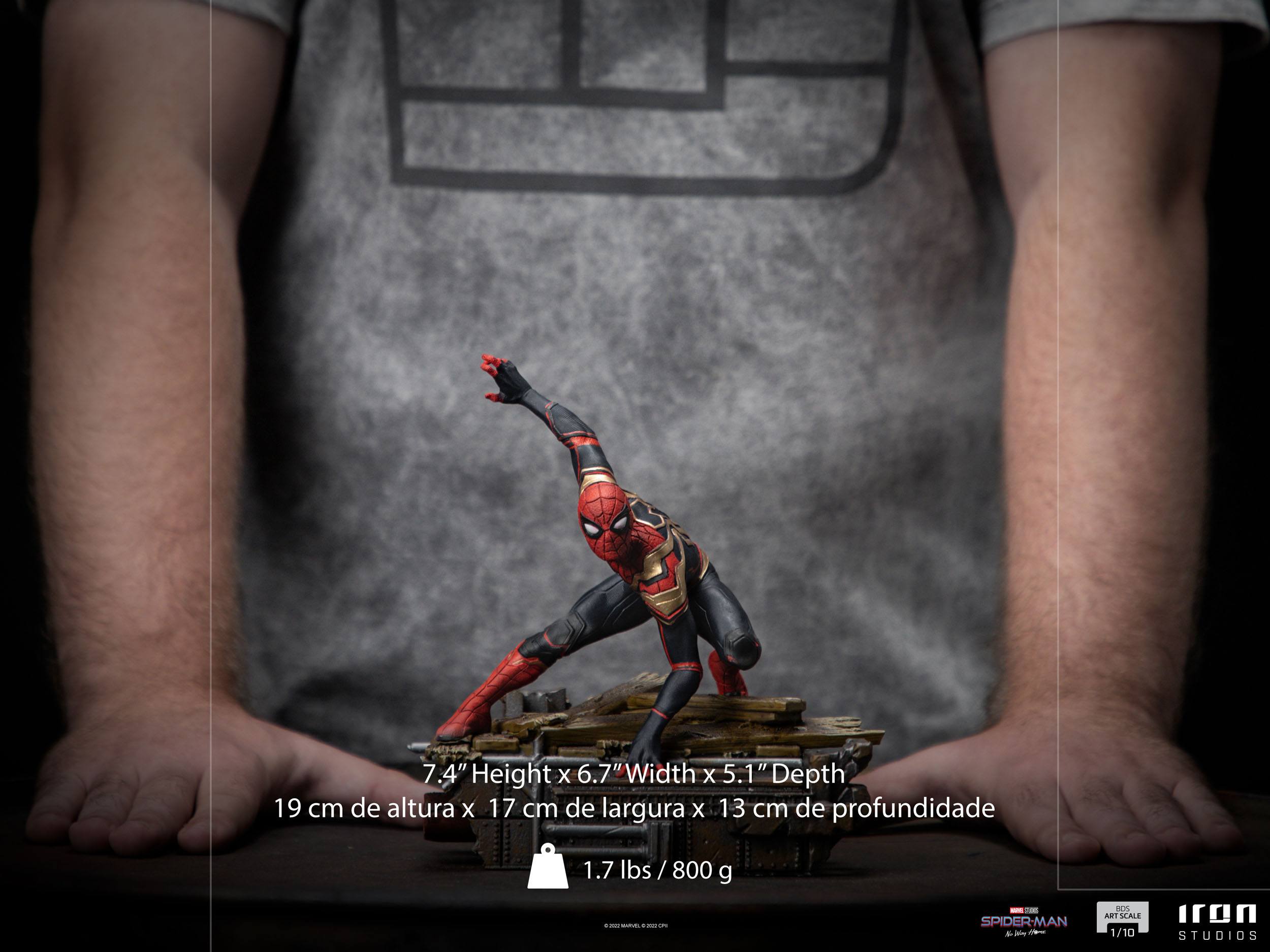 Iron Studios Collectible 1/10 Scale Deluxe Statue of Spider-Man Peter #1 from No Way Home