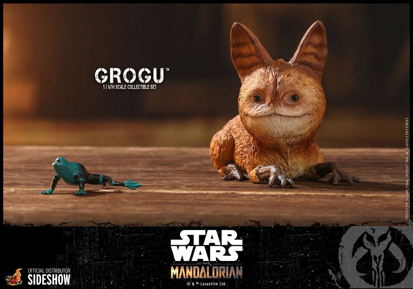 Hot Toys 1/6 Scale Collectible Figure Set of Grogu from Star Wars The Mandalorian