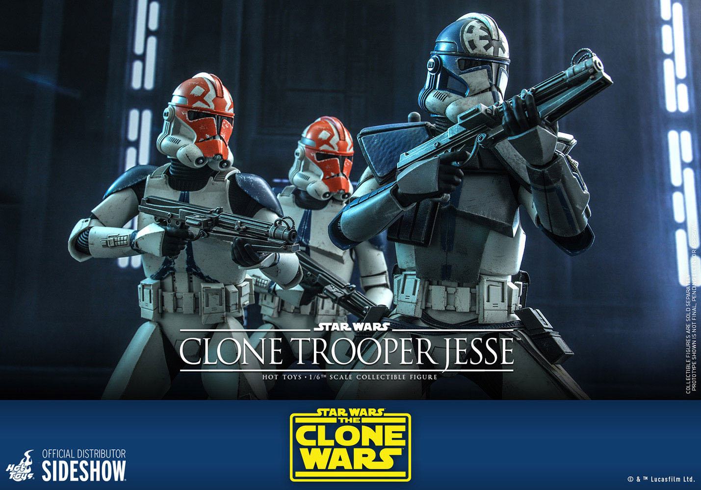 Hot Toys 1/6th Scale Star Wars Clone Wars Clone Trooper Jesse Collectible Figure