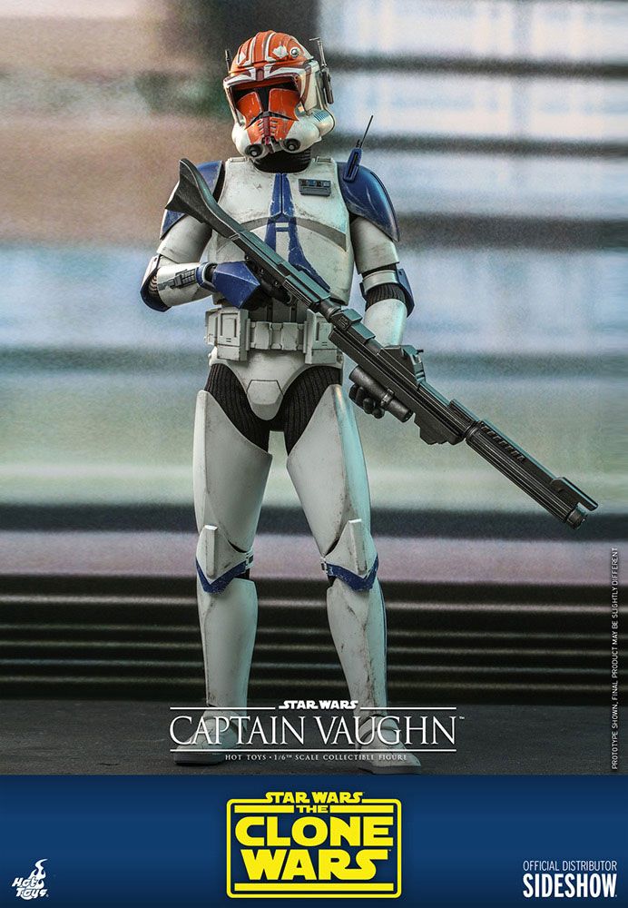 Hot Toys Highly Detailed 1/6th Scale Collectible Figure of Captain Vaughn from Star Wars The Clone Wars