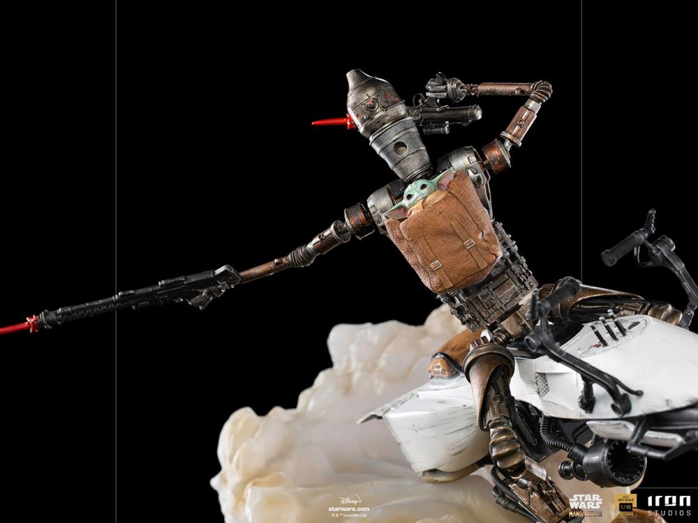 Iron Studios 1/10 Deluxe Limited Edition Statue of IG-11 and The Child from The Mandalorian