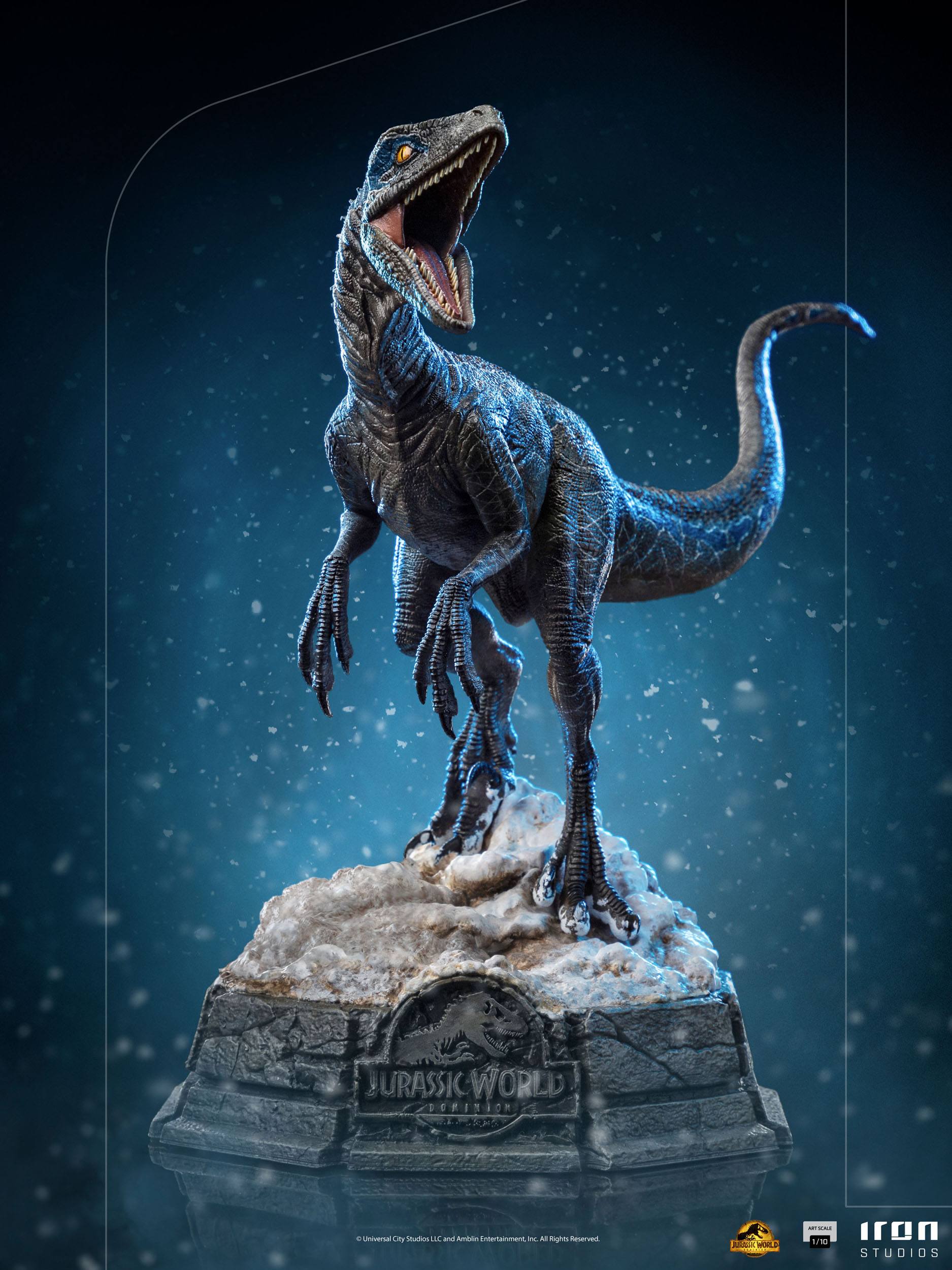 Iron Studios 1/10 Scale Artistic Statue of Blue, the Iconic Female Velociraptor from Jurassic World Dominion