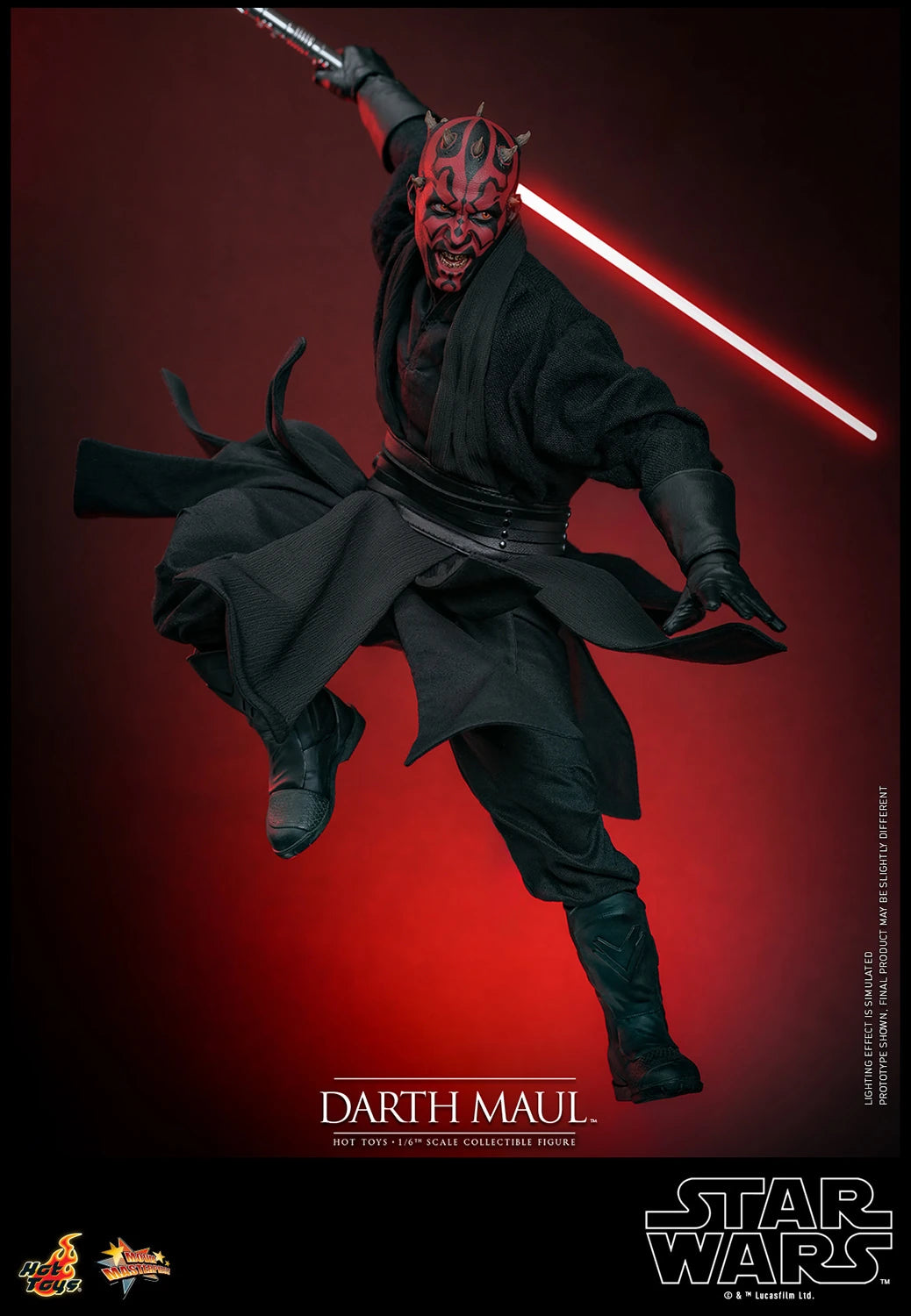 Hot Toys 1/6th Scale Collectible Action Figure of Darth Maul from Star Wars: The Phantom Menace