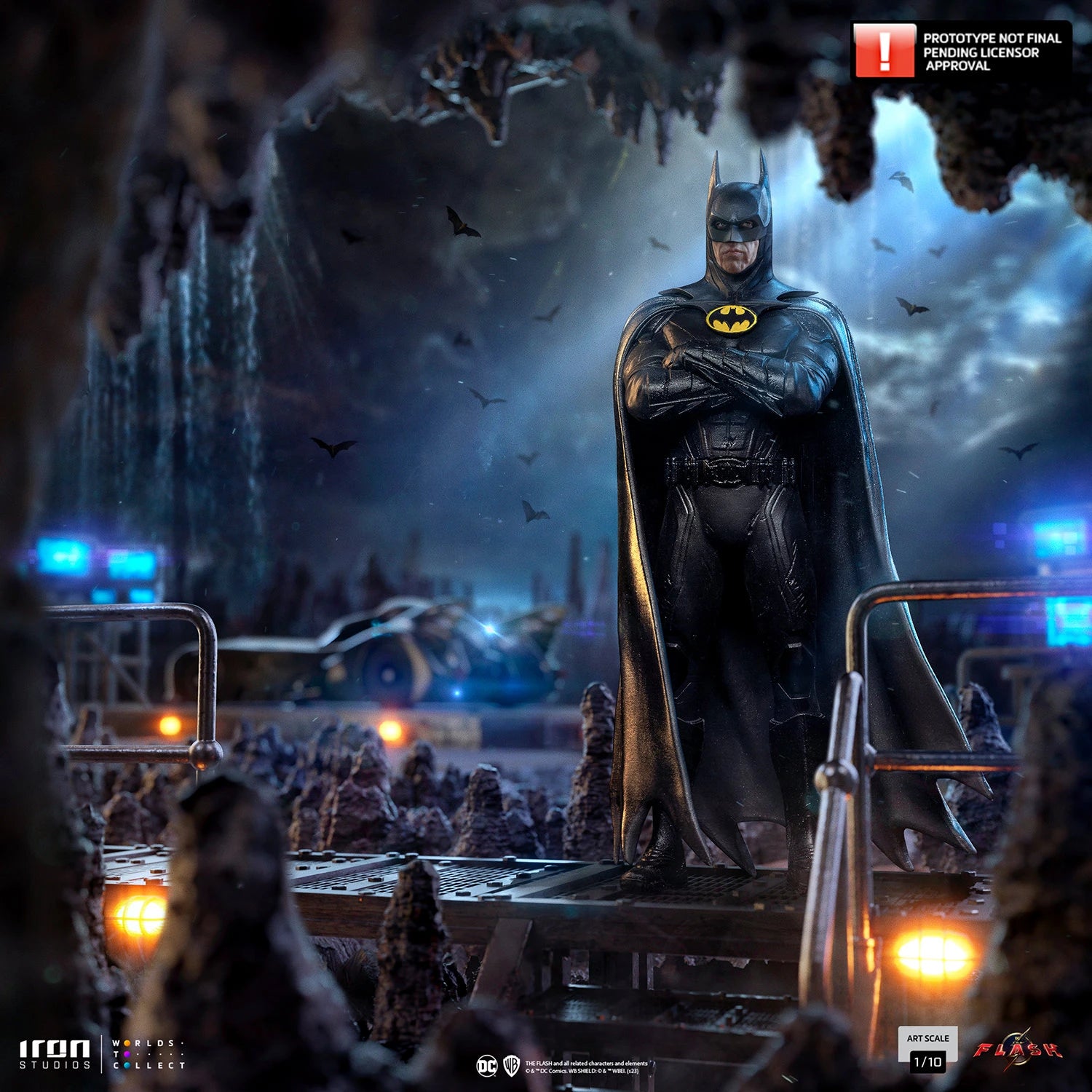 Iron Studios 1/10 Art Scale Limited Edition Michael Keaton Batman Statue from The Flash Movie