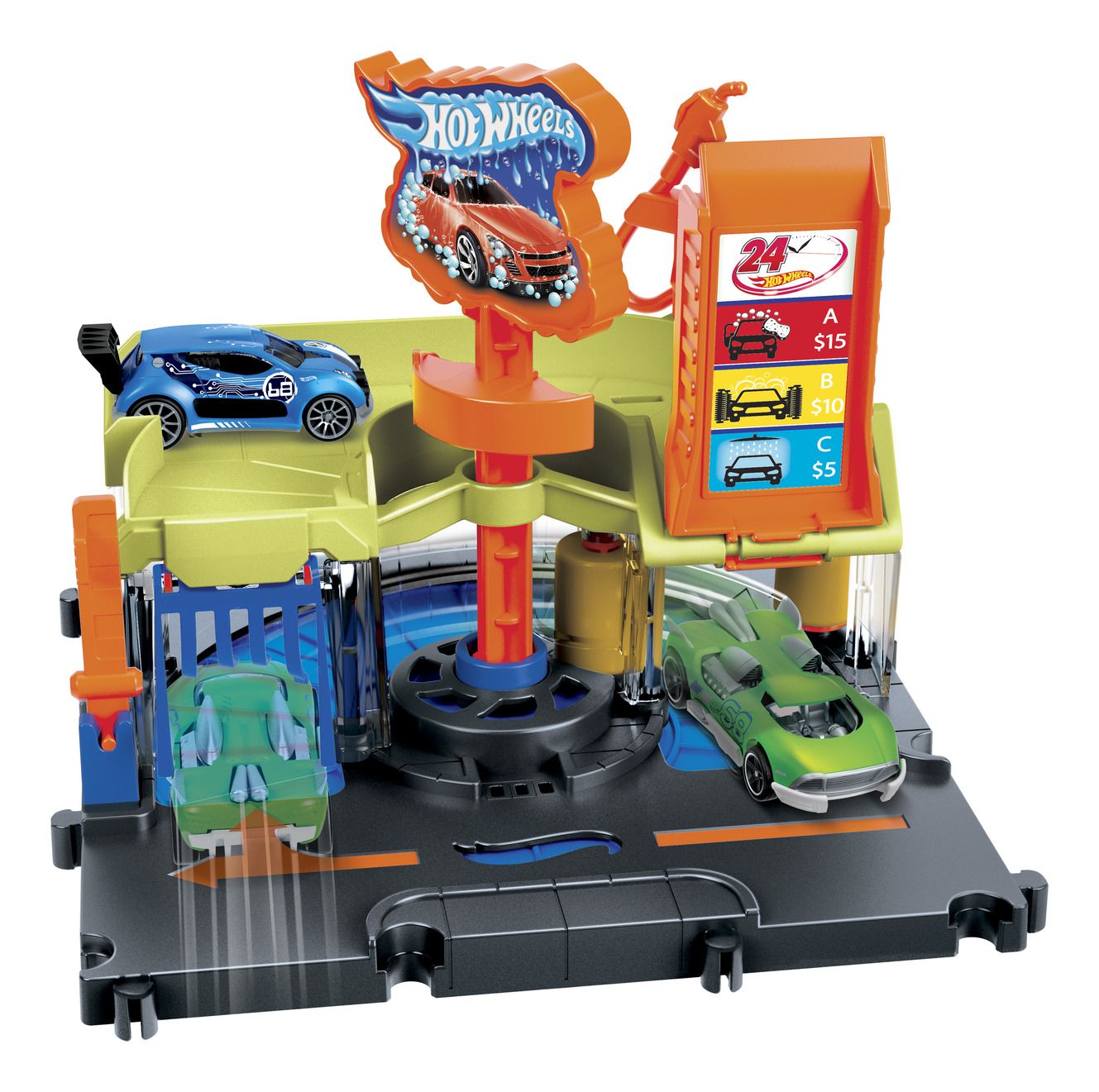 Hot Wheels City High - Speed Car Wash for Ultimate Clean