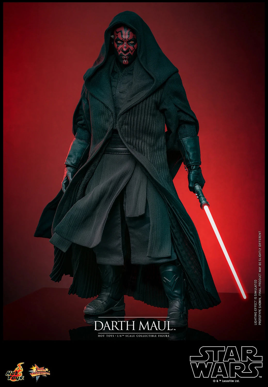 Hot Toys 1/6th Scale Collectible Action Figure of Darth Maul from Star Wars: The Phantom Menace