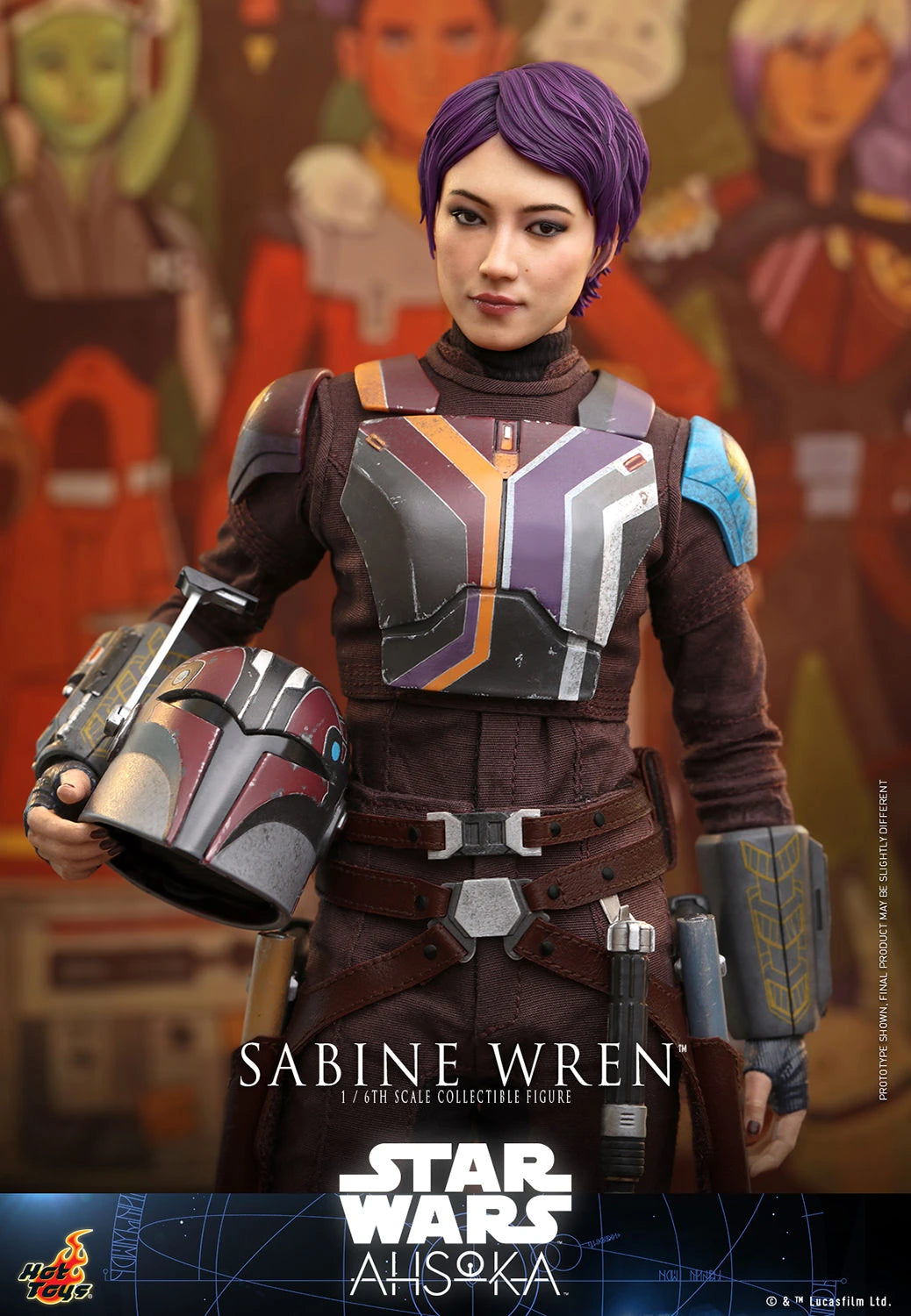 Hot Toys 1/6th Scale Collectible Figure of Sabine Wren from Star Wars Ahsoka Series