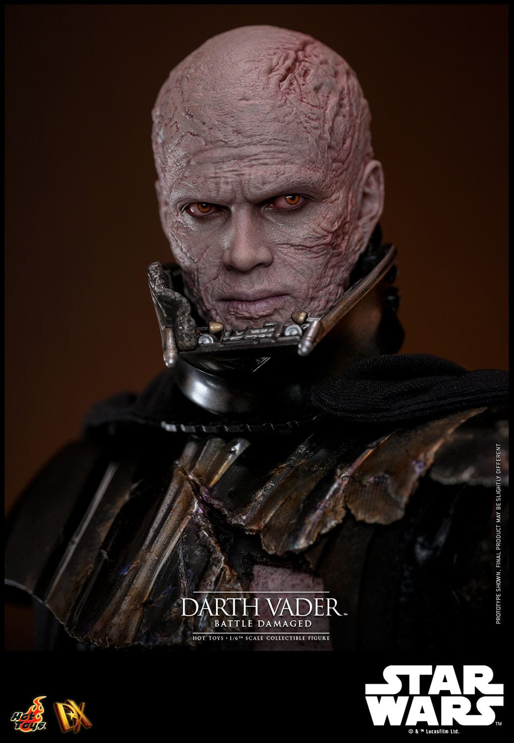 Hot Toys 1/6th Scale Battle-Damaged Star Wars Darth Vader Collectible Figure