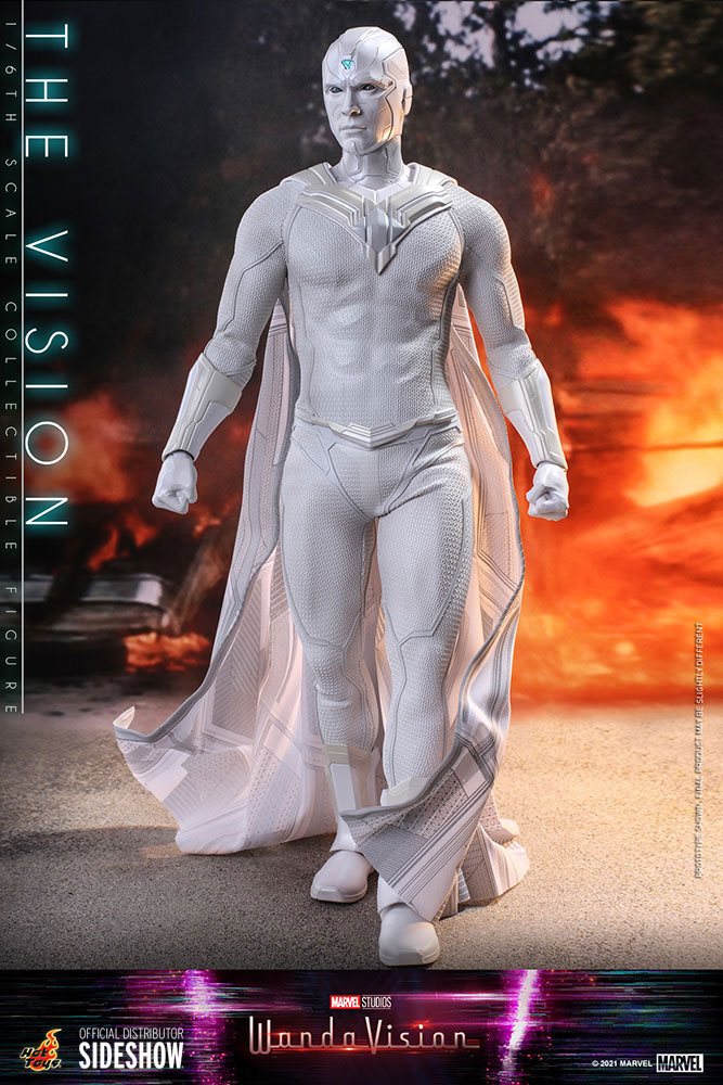 Hot Toys 1/6 Scale WandaVision Action Figure - All - White The Vision