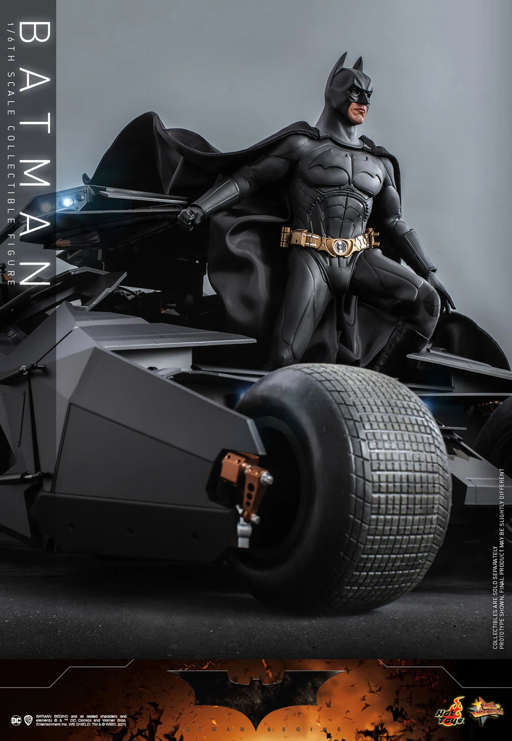Hot Toys 1/6th Scale Collectible Figure of DC Batman from The Dark Knight and Batman Begins