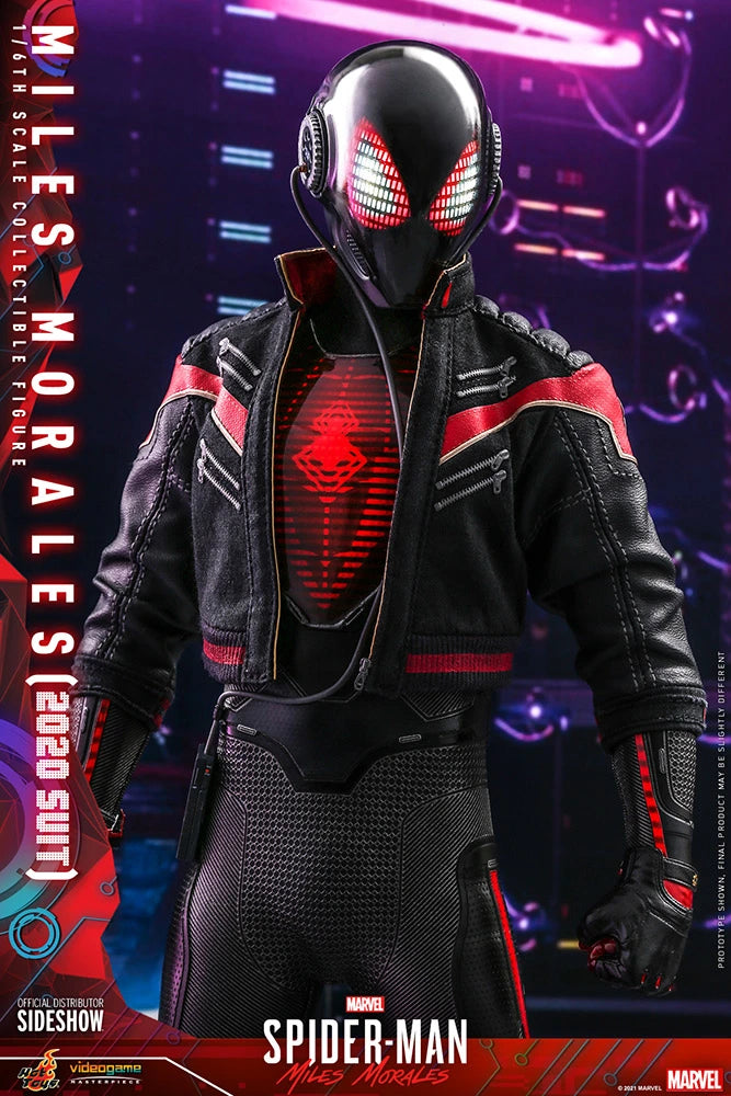 Hot Toys Collectible 1/6th Scale Action Figure of Miles Morales in 2020 Suit from Spider-Man Into the Spider-Verse