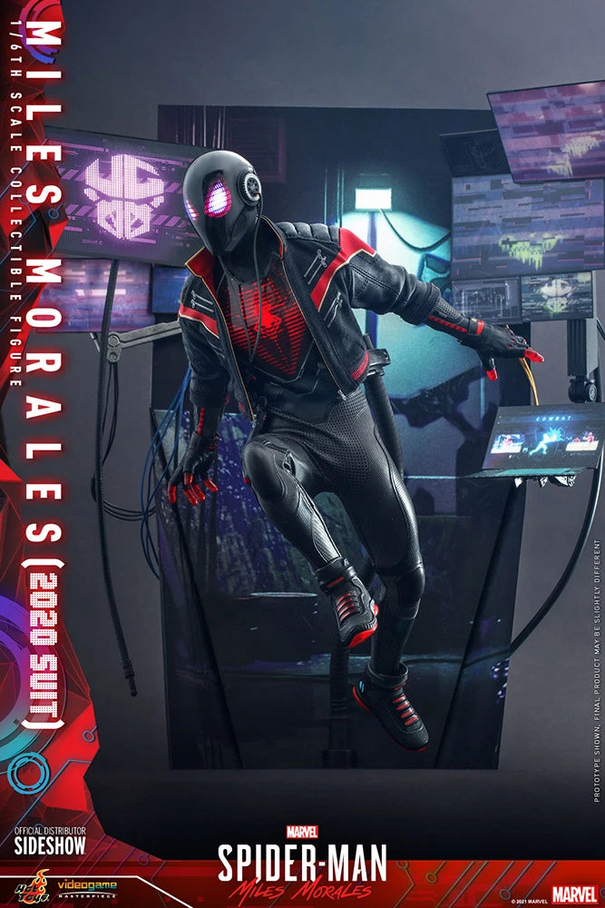 Hot Toys Collectible 1/6th Scale Action Figure of Miles Morales in 2020 Suit from Spider-Man Into the Spider-Verse
