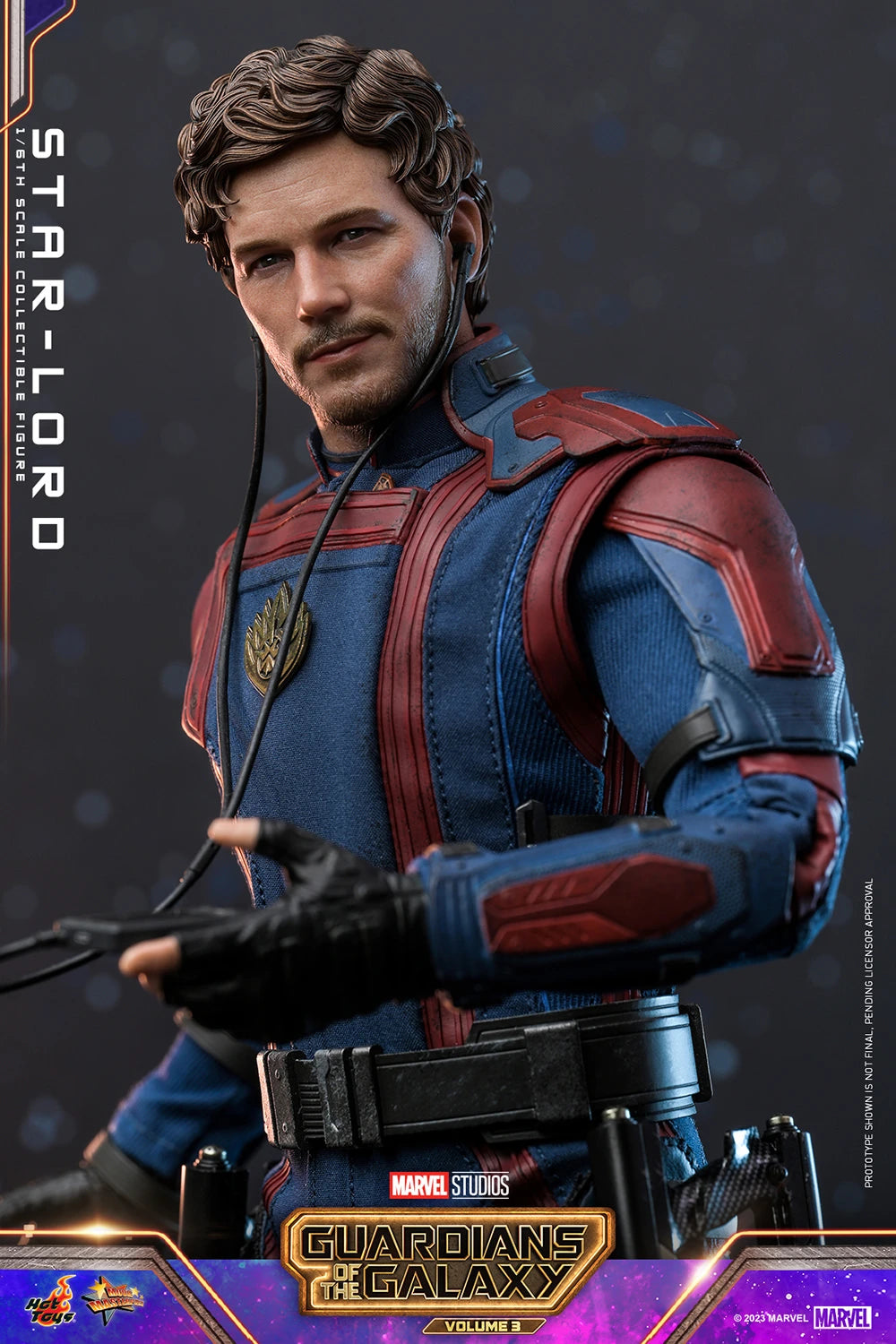 Hot Toys 1/6th Scale Collectible Figure of Star - Lord from Guardians of the Galaxy Vol. 3