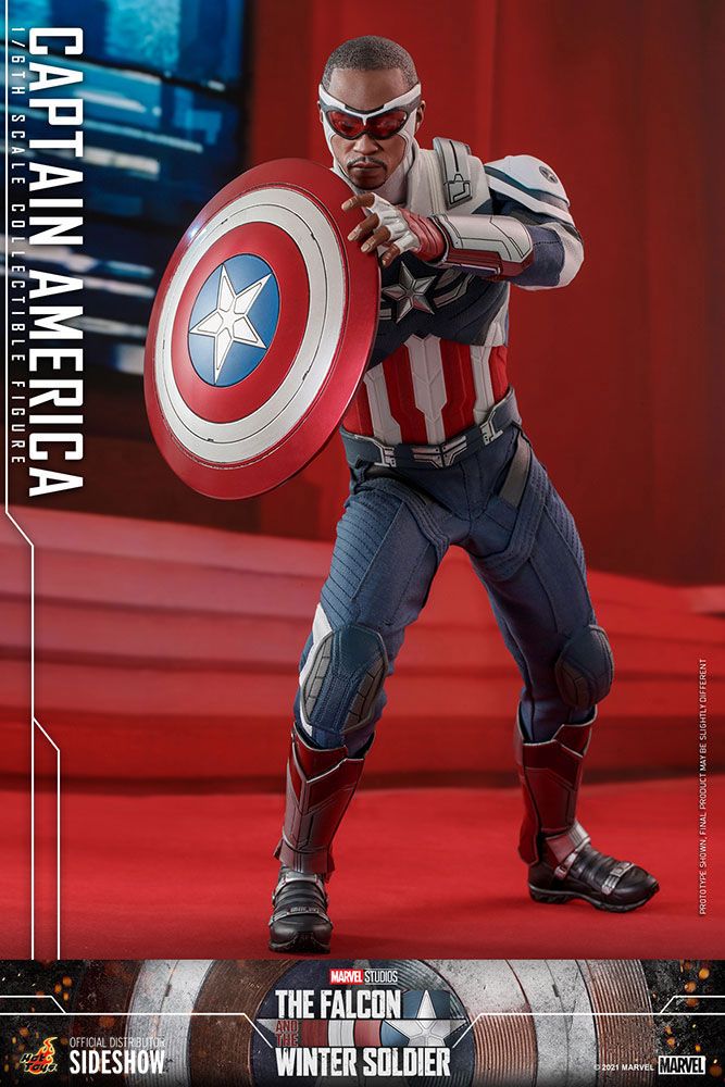 Hot Toys 1/6 Scale Captain America Sam Wilson Figure from The Falcon and the Winter Soldier