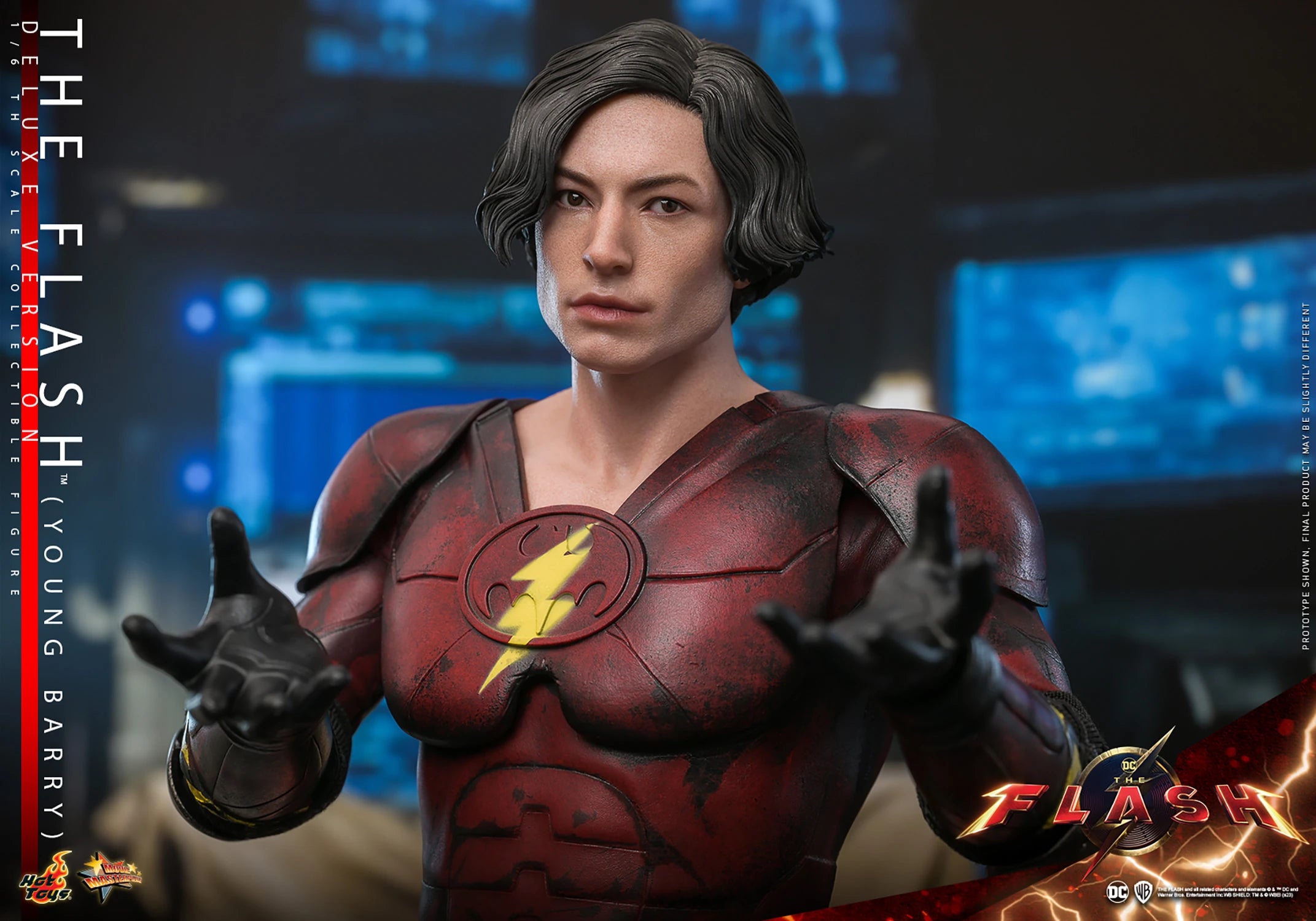 Hot Toys Deluxe 1/6th Scale Collectible Figure of The Flash Movie's Young Barry Allen