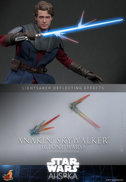 Hot Toys 1/6 Scale Clone Wars Era Anakin Skywalker Collectible Figure