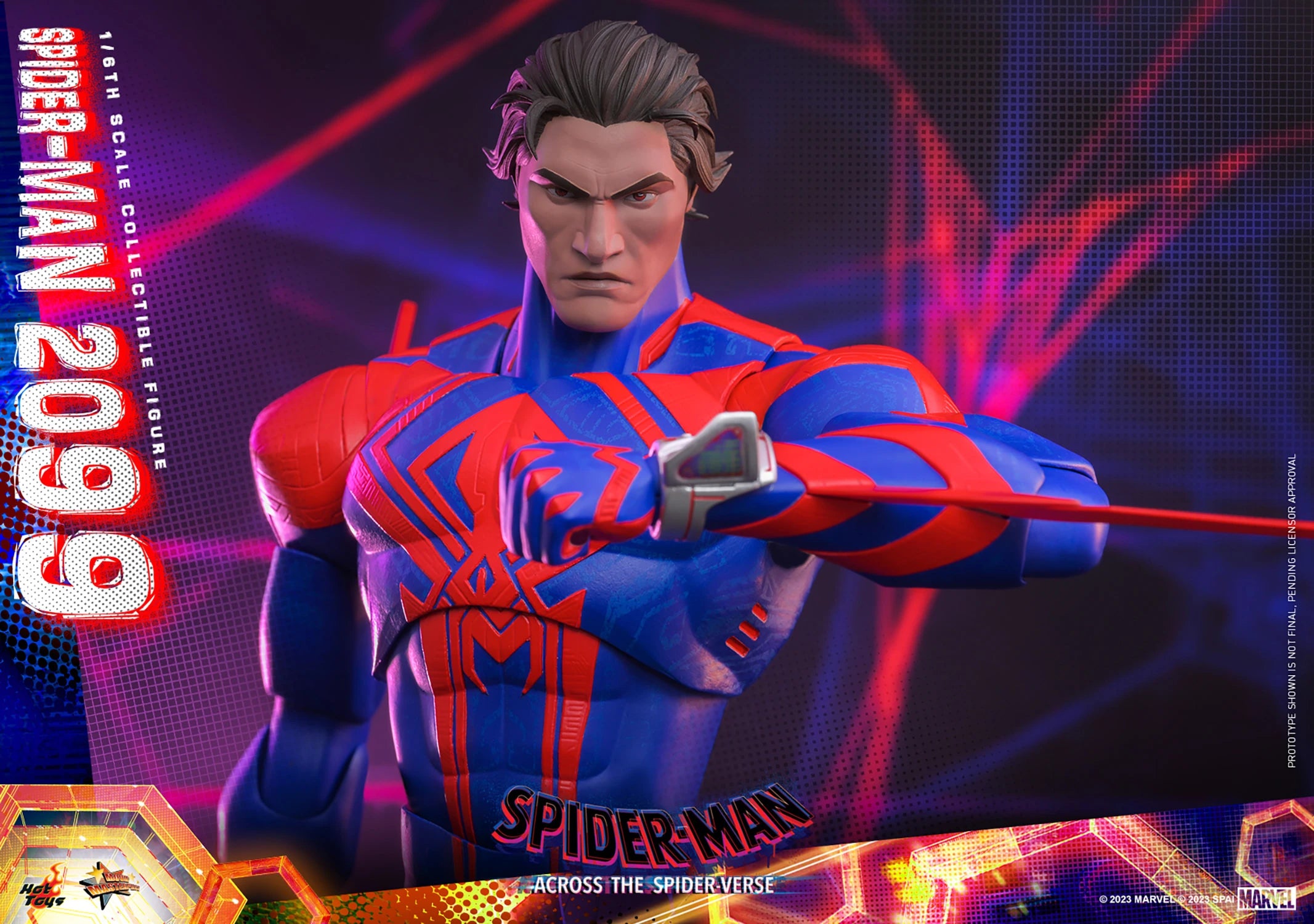 Hot Toys 1/6th Scale Futuristic Spider-Man 2099 Figure from Across The Spider-Verse