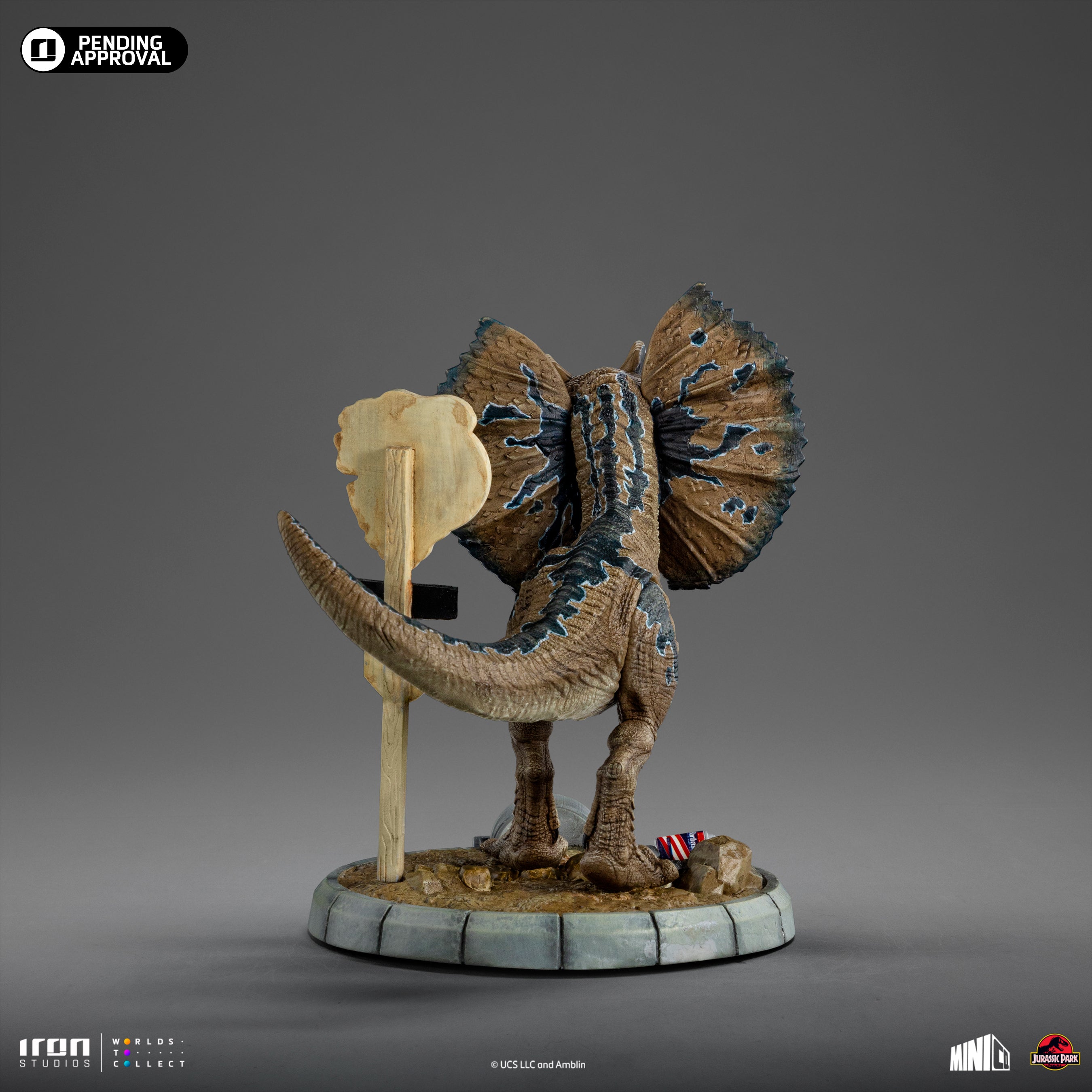 Iron Studios Limited Edition Jurassic Park Miniature Collectible (MiniCo) Dilophosaurus Figure: Pre-Order for Pending Release Estimated in Q4
