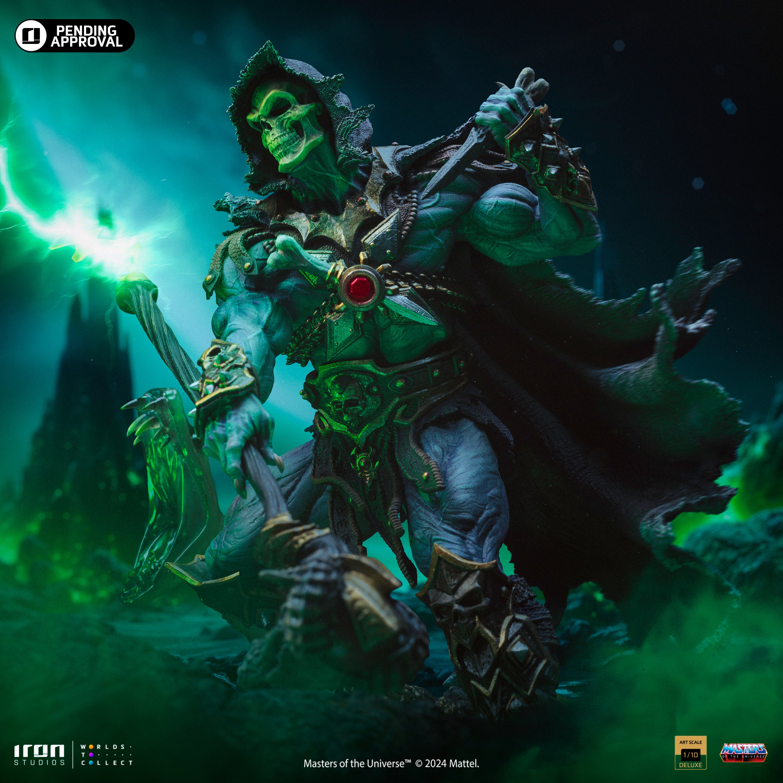 Limited Edition 1/10 Deluxe Art Scale Iron Studios Statue of Skeletor from Masters of the Universe Unleashed