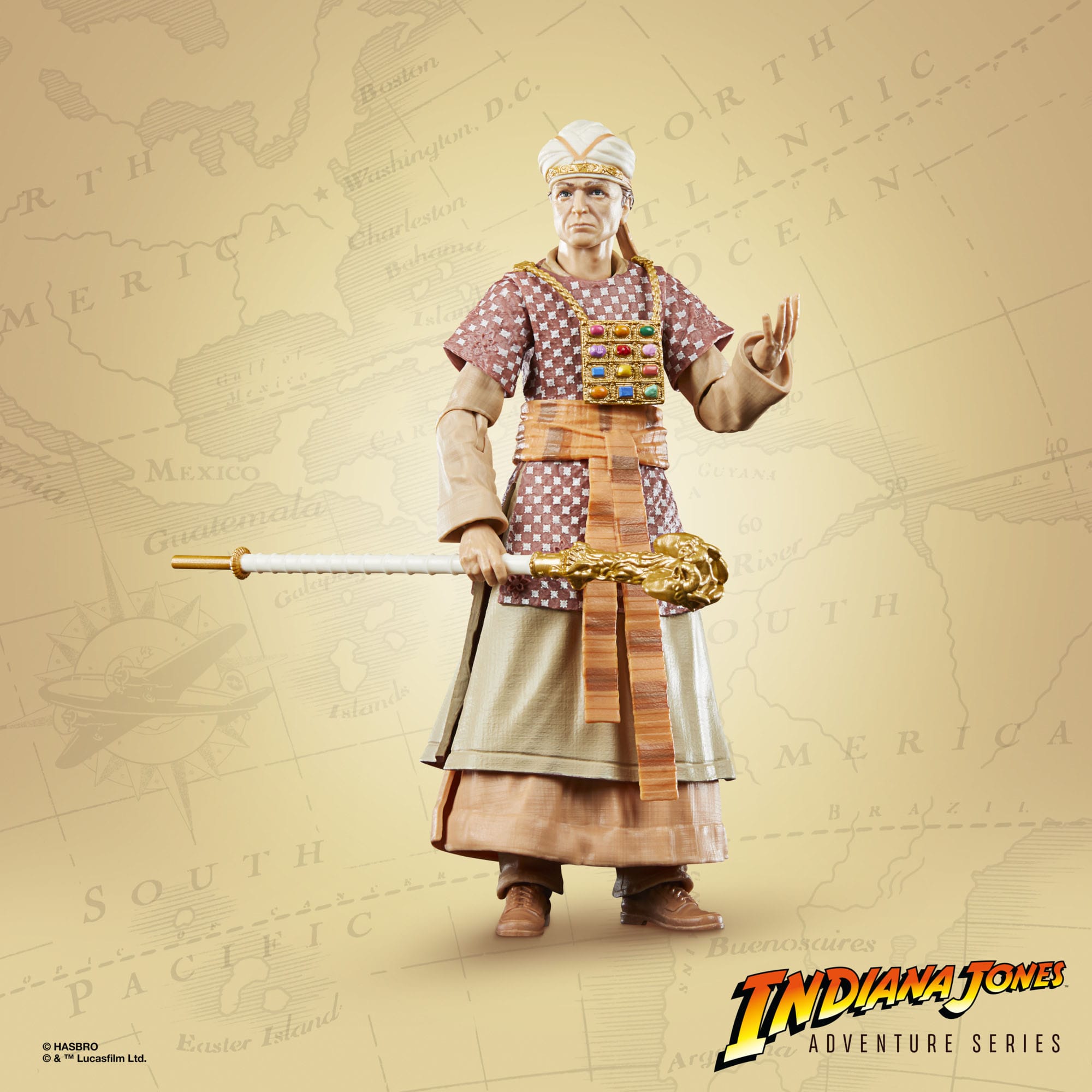 Indiana Jones Adventure Series 6-Inch Ceremonial René Belloq Action Figure