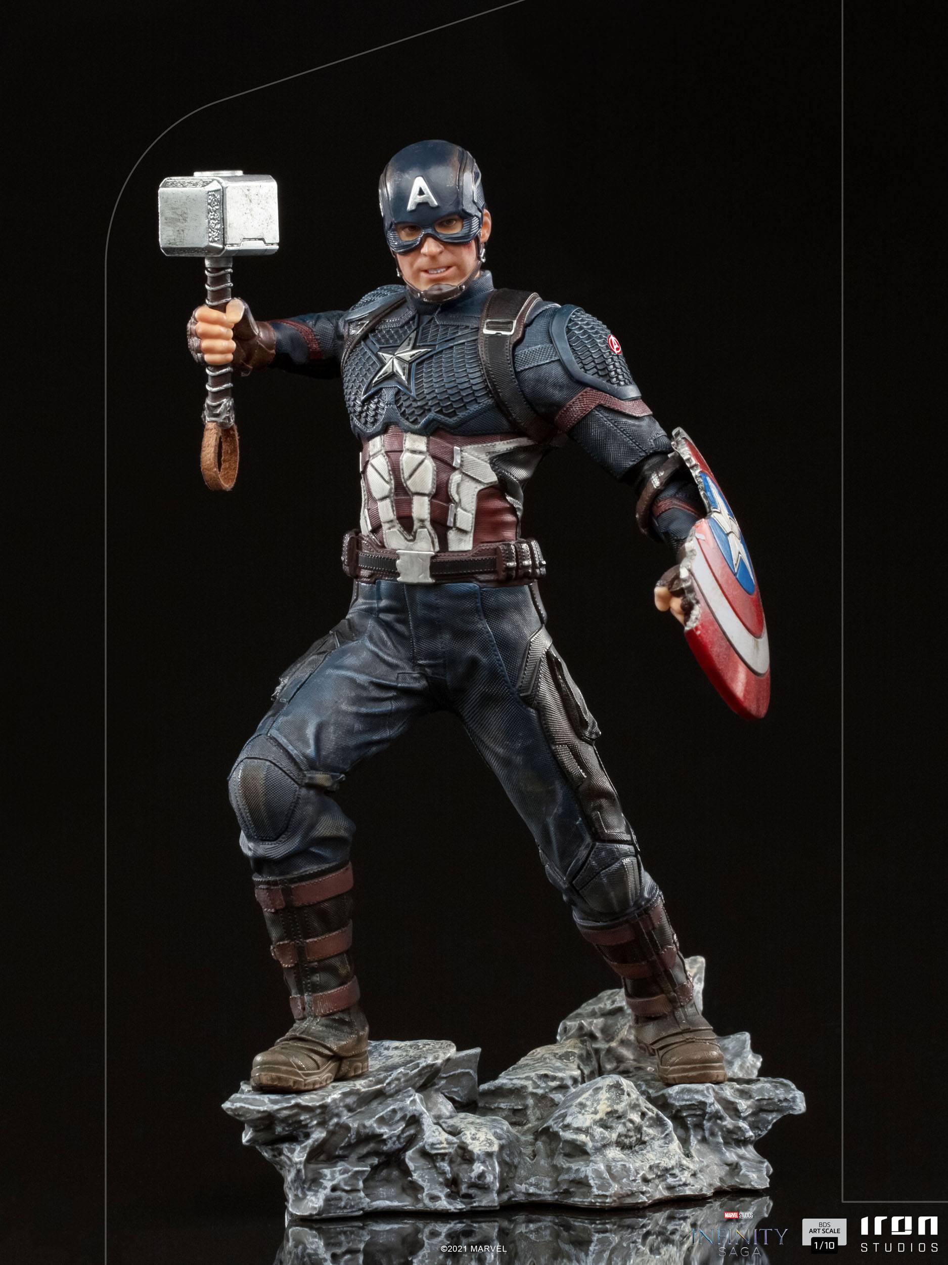 Iron Studios 1/10 Art Scale Marvel The Infinity Saga Captain America Statue