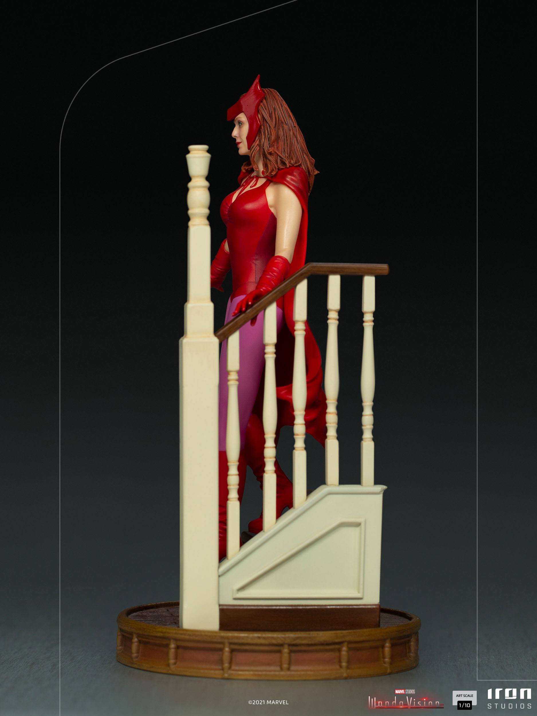 Iron Studios 1/10 Art Scale Collectible Statue of Wanda Maximoff in WandaVision - Halloween Version