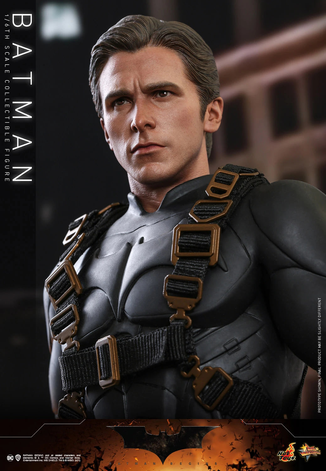 Hot Toys 1/6th Scale Collectible Figure of DC Batman from The Dark Knight and Batman Begins