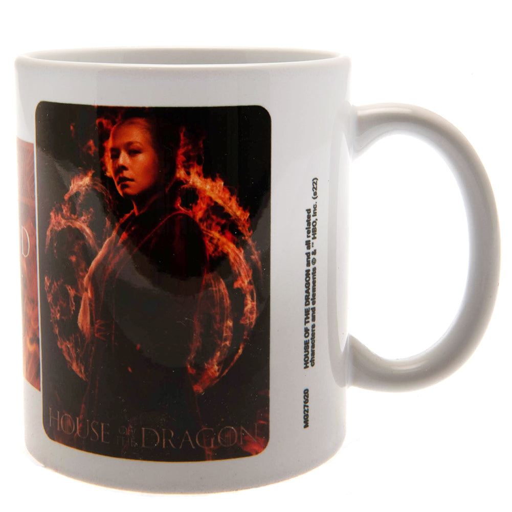 Fire And Blood Themed Ceramic Mug from House Of The Dragon
