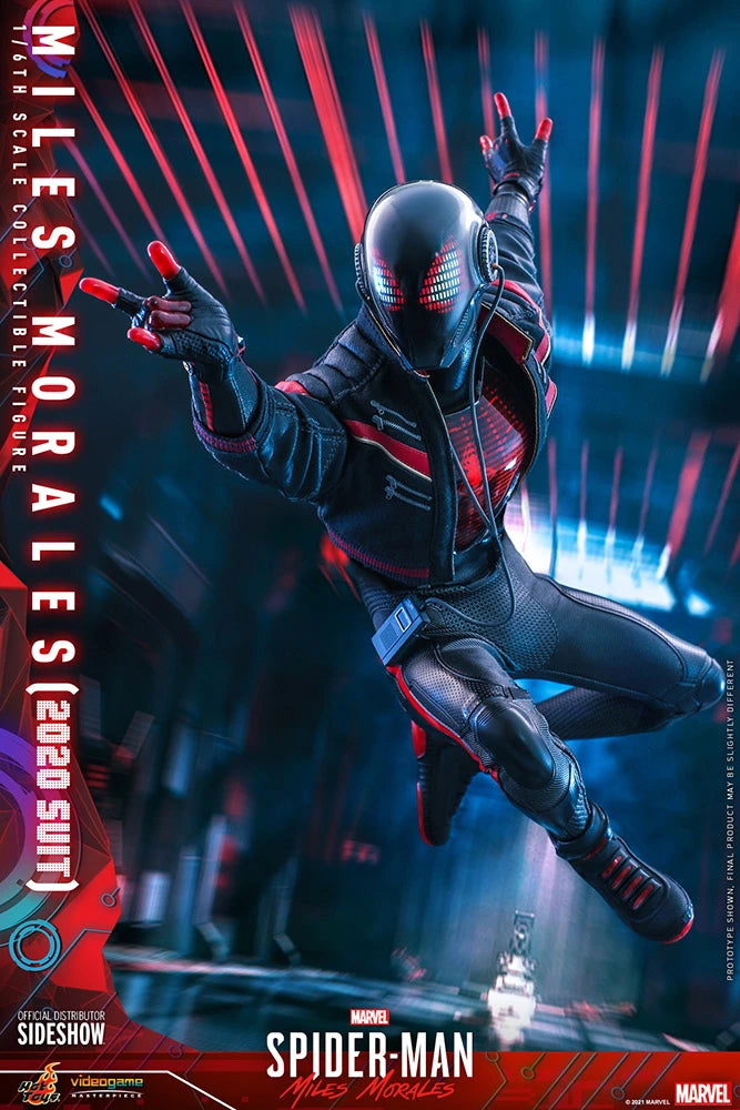 Hot Toys Collectible 1/6th Scale Action Figure of Miles Morales in 2020 Suit from Spider-Man Into the Spider-Verse