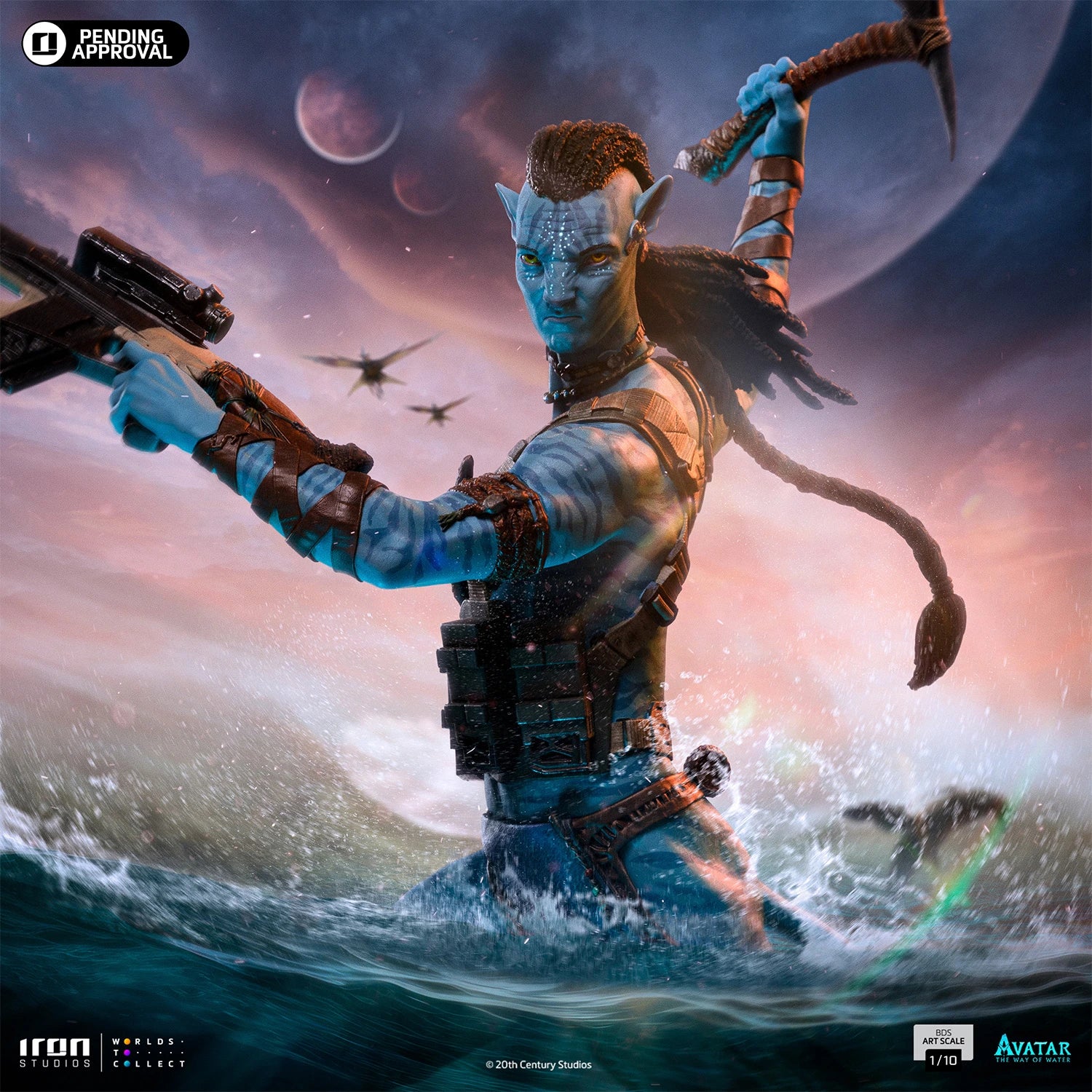 Iron Studios Limited Edition 1/10 Art Scale Avatar The Way of Water Jake Sully Statue