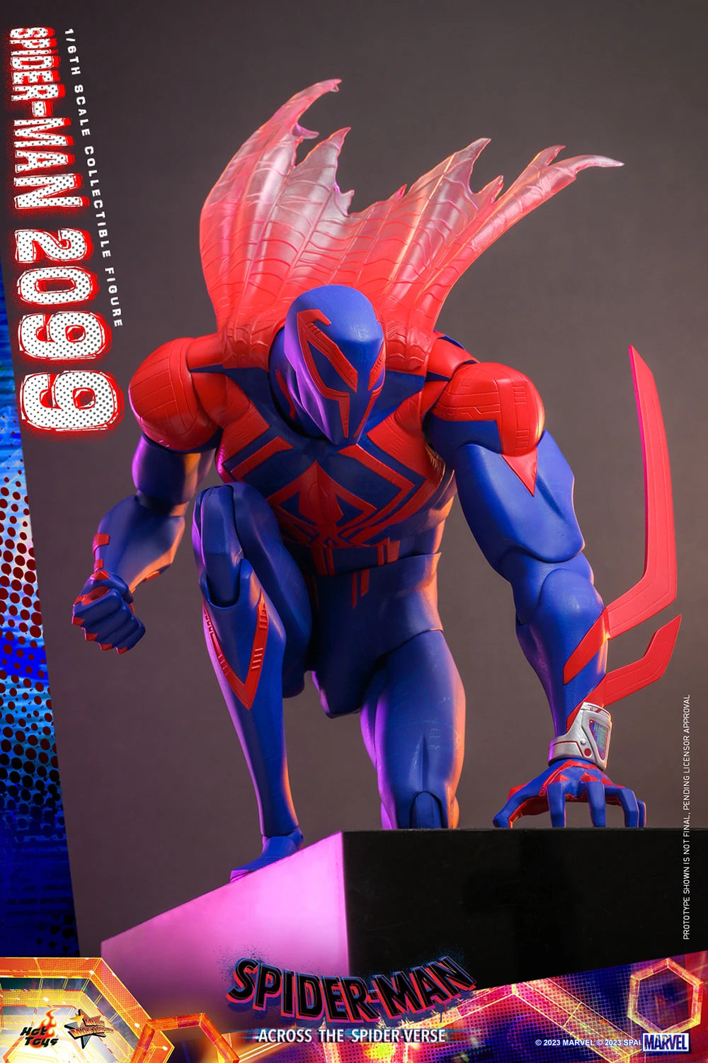 Hot Toys 1/6th Scale Futuristic Spider-Man 2099 Figure from Across The Spider-Verse