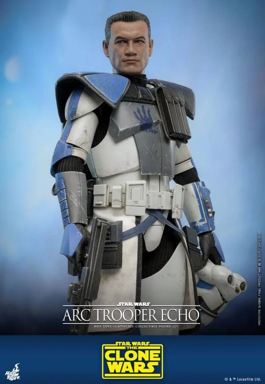 Hot Toys 1/6th Scale Collectible Star Wars The Clone Wars Action Figure - ARC Trooper Echo
