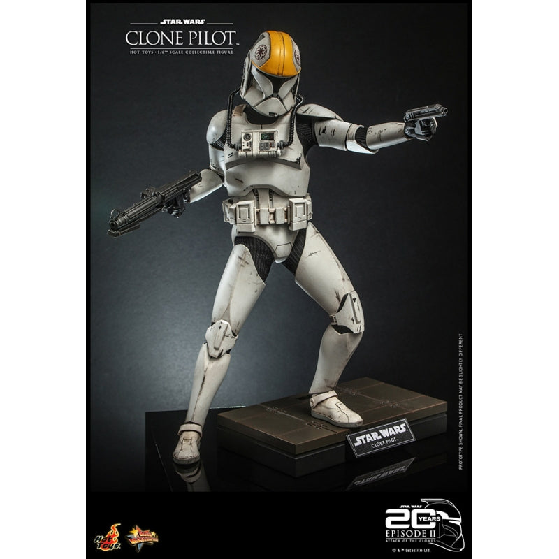 Hot Toys 1:6 Scale Collectible Clone Pilot Figure Commemorating the 20th Anniversary of Star Wars Attack Of The Clones