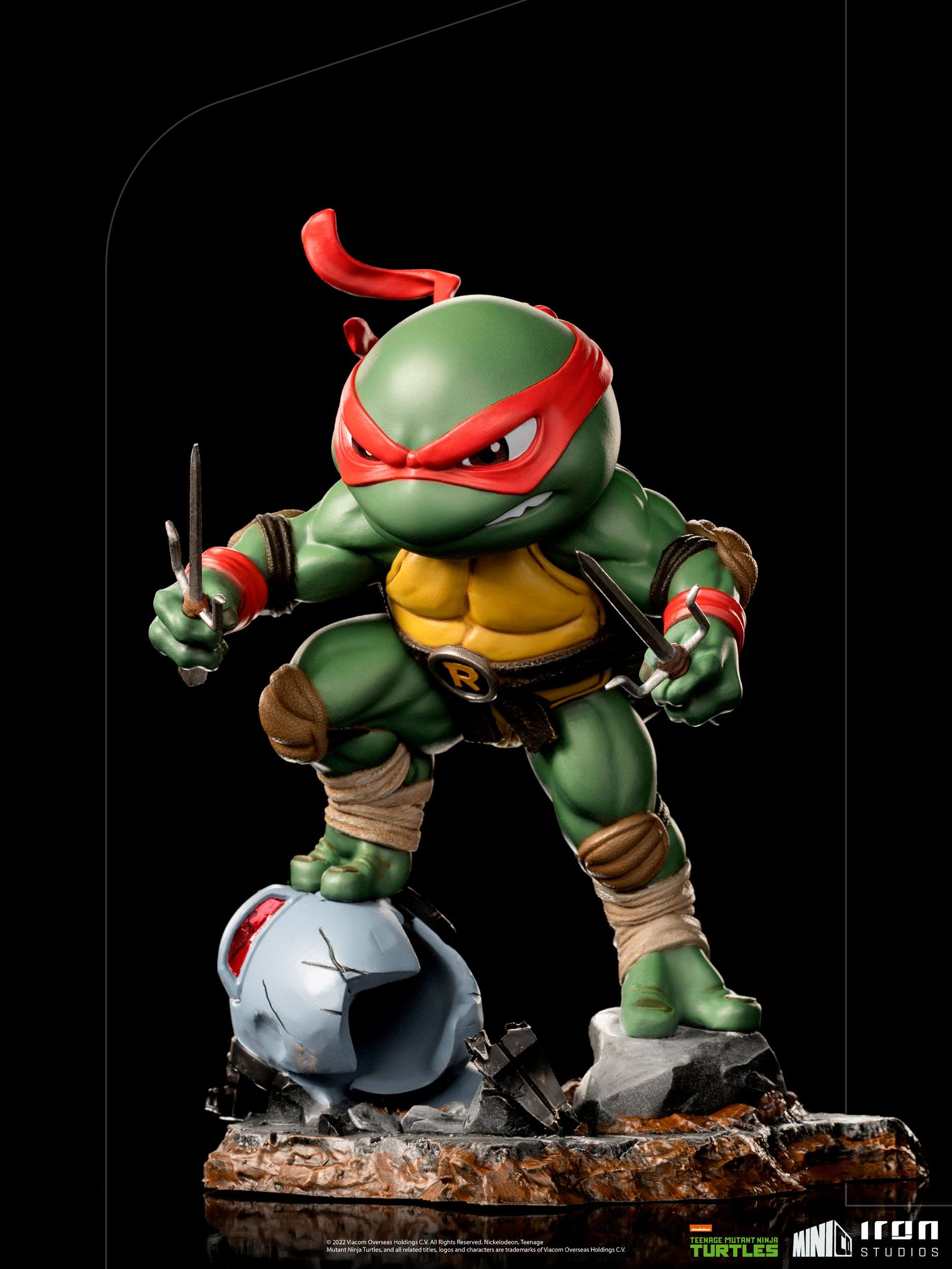 Iron Studios MiniCo PVC Hand - painted Raphael Statue from Teenage Mutant Ninja Turtles