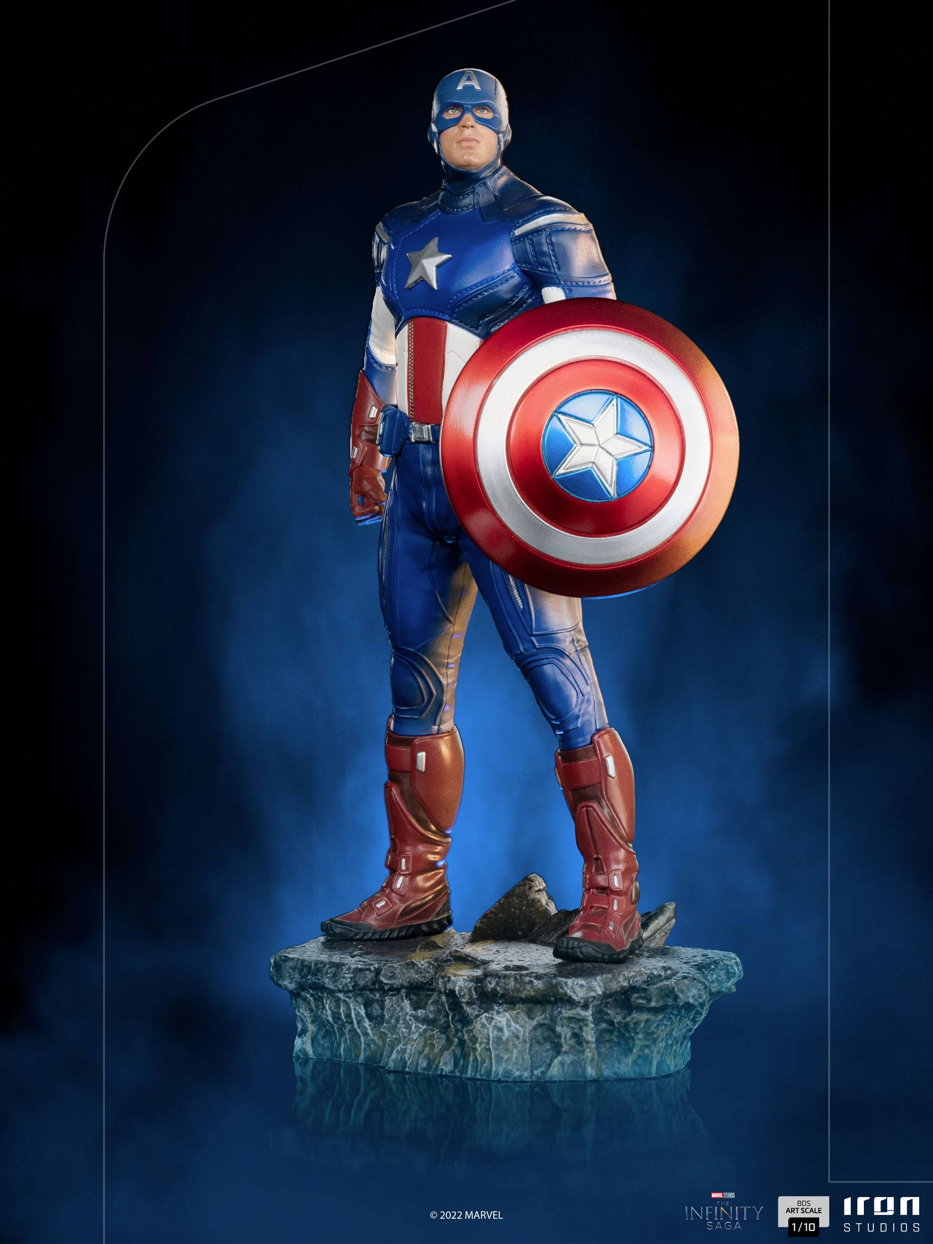 Iron Studios Marvel Avengers The Infinity Saga 1/10 Scale Artistic Statue Depicting Captain America in the Battle of New York