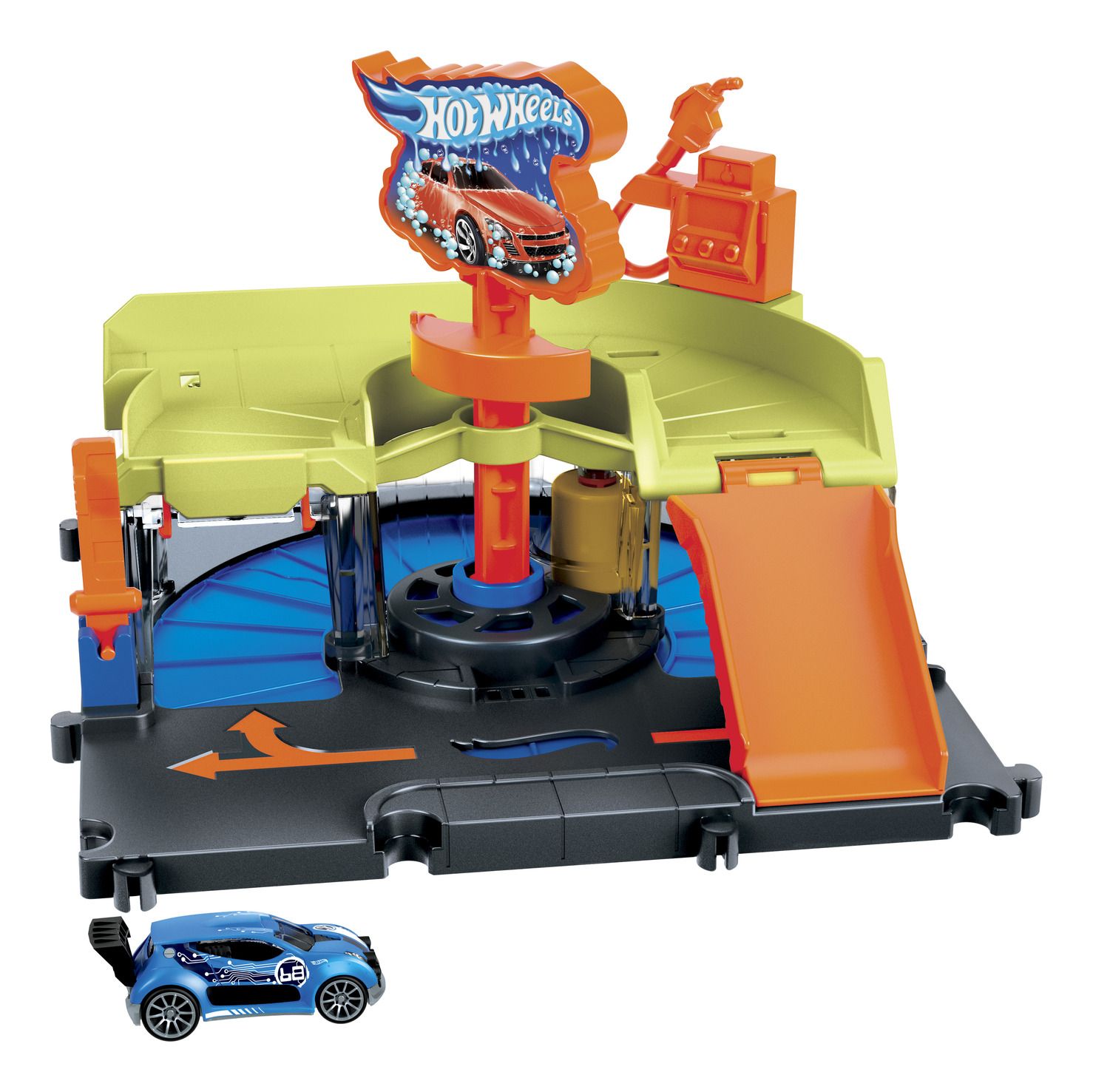 Hot Wheels City High - Speed Car Wash for Ultimate Clean