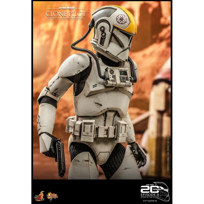 Hot Toys 1:6 Scale Collectible Clone Pilot Figure Commemorating the 20th Anniversary of Star Wars Attack Of The Clones